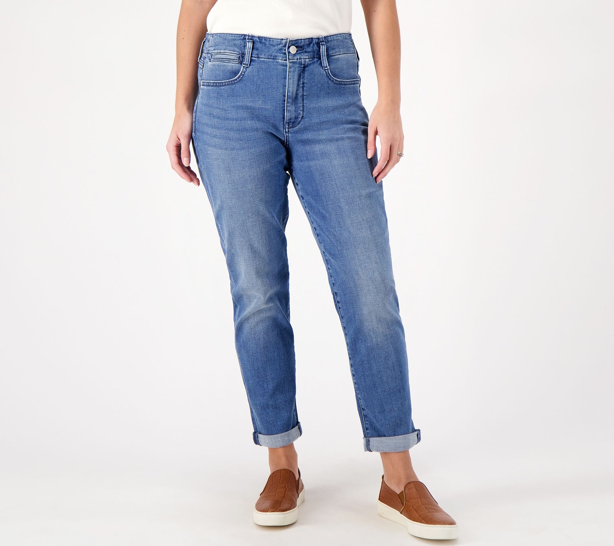 NYDJ Lightweight Denim Relaxed Tapered Jeans- 