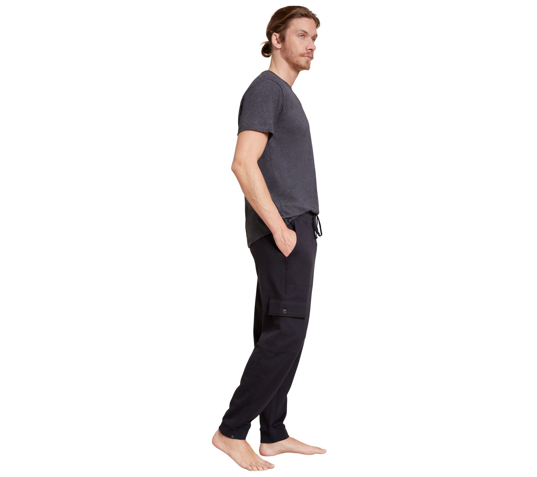 Barefoot Dreams Men's Malibu Collection Cargo Sweatpant - QVC.com