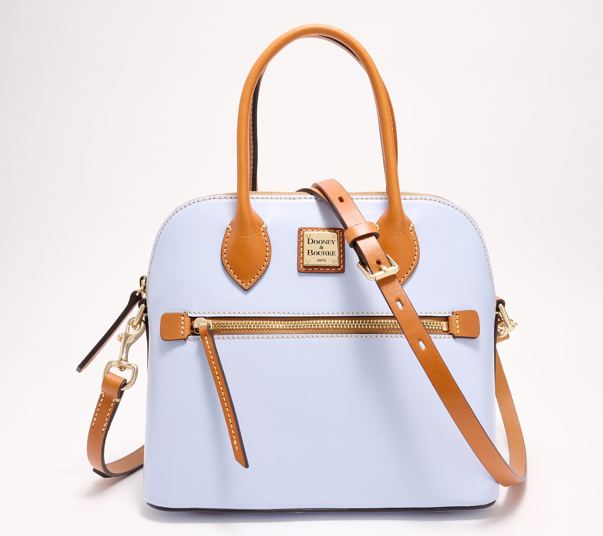 Dooney & Bourke Saffiano Leather Domed Satchel on QVC 