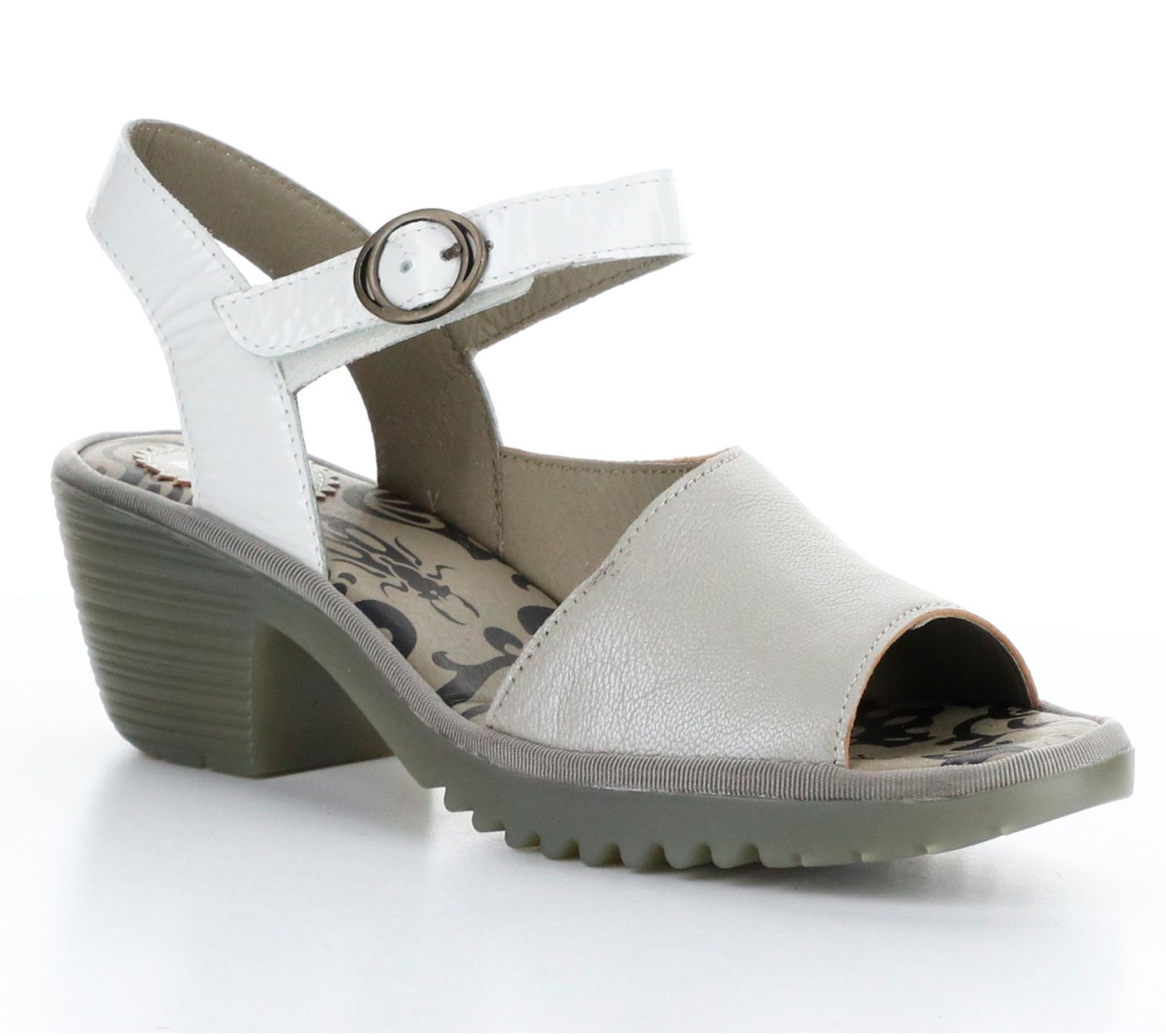 Fly London Leather Sandal - Wely Silver - QVC.com