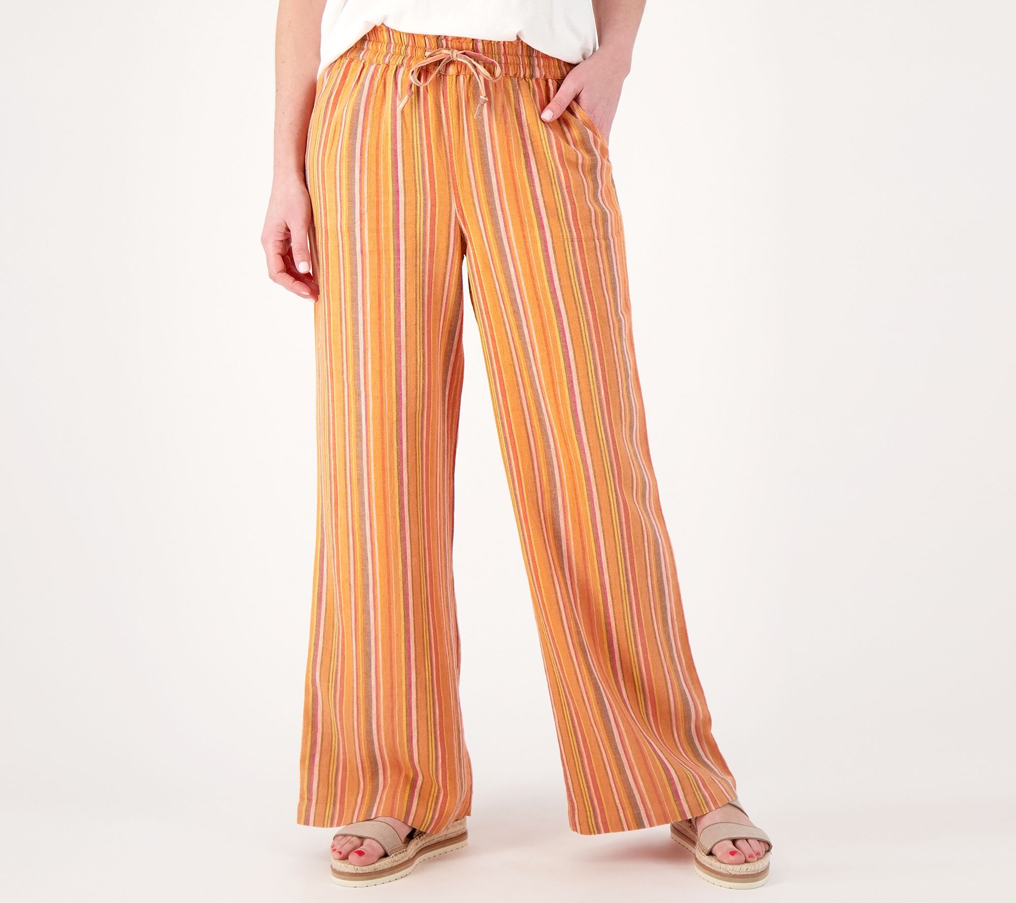 "As Is" Studio Park x Kerstin Lindquist Regular Striped Linen Pant