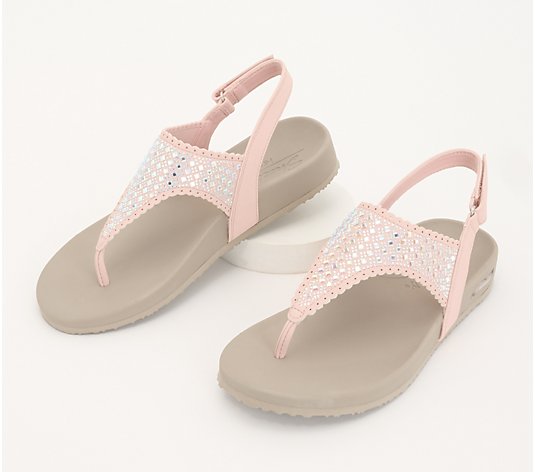Skechers Arch Fit Meditation Vegan Embellished Sandals - Pixie