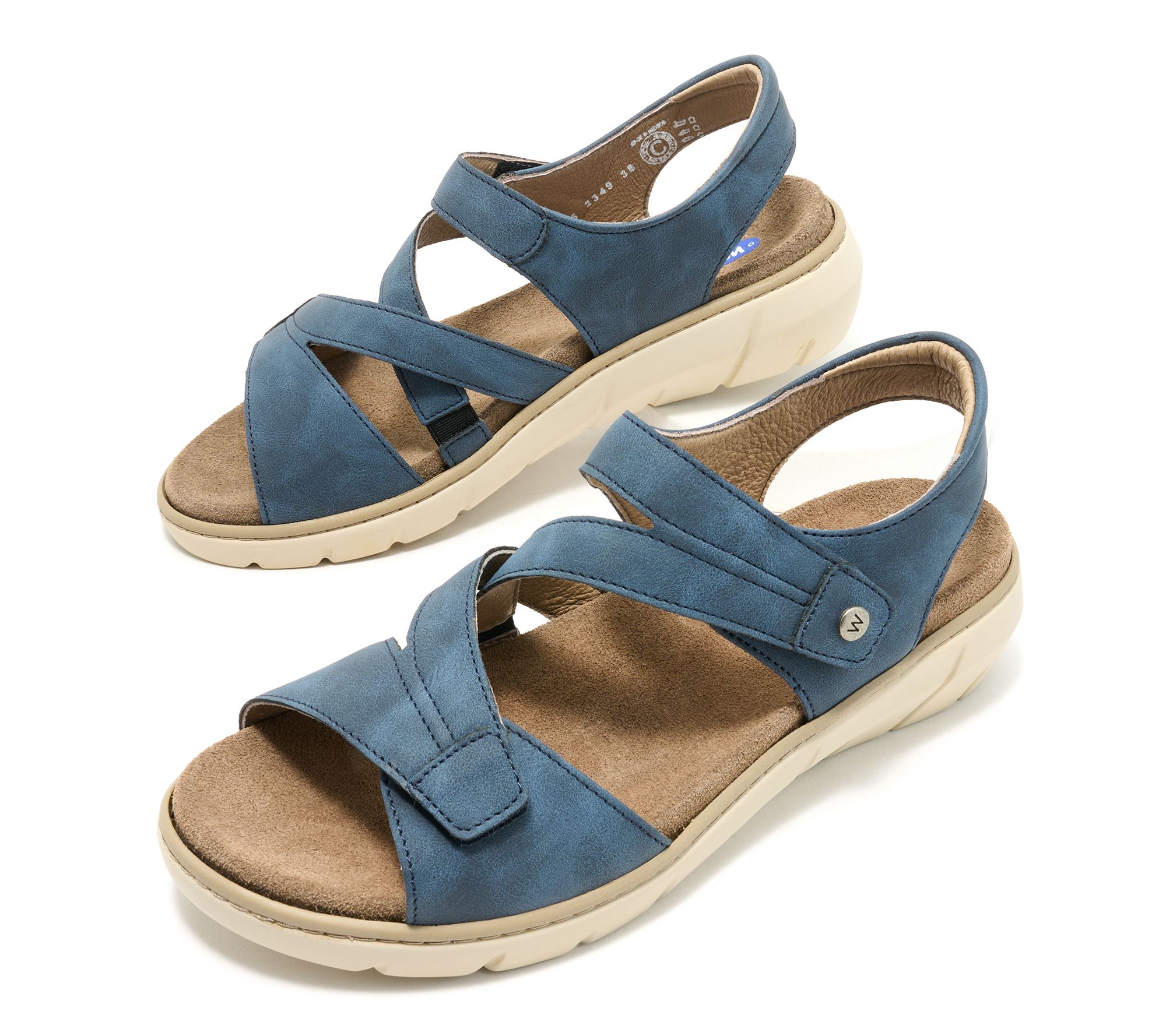 Wolky Adjustable Leather Sandals - Ikaria - QVC.com