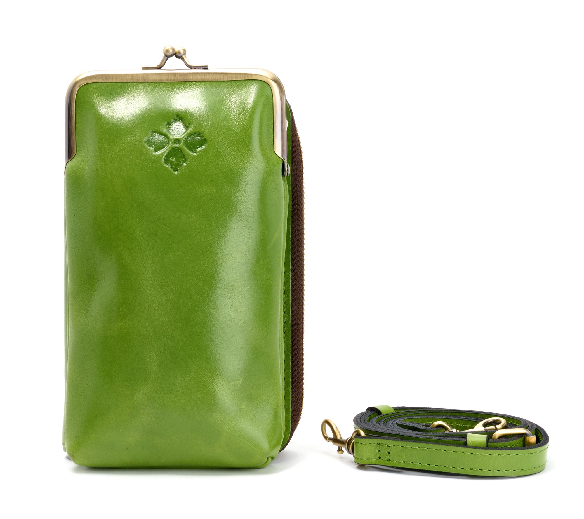Patricia Nash Leather Pertina Frame Phone Crossbody