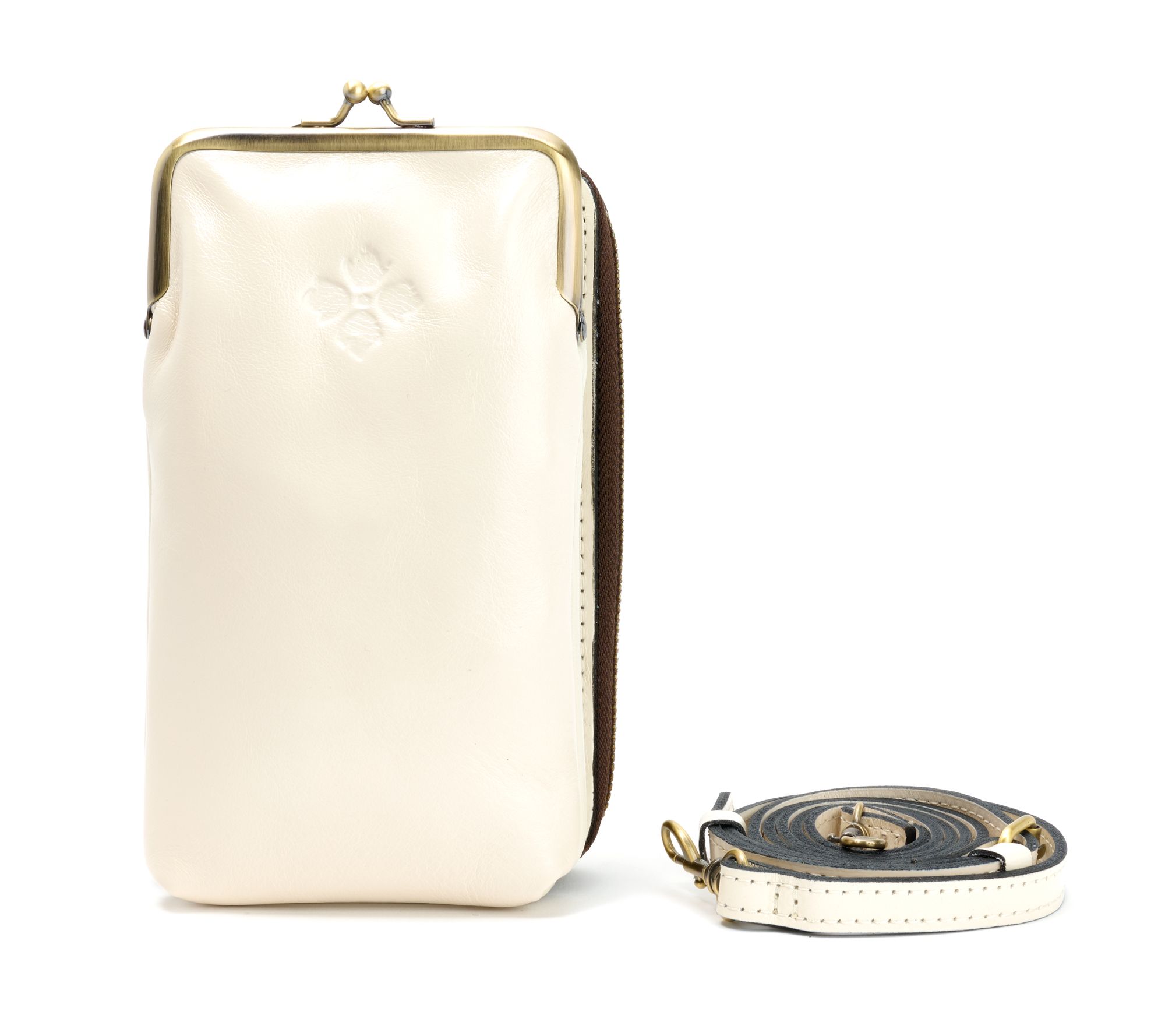 Patricia Nash Leather Pertina Frame Phone Crossbody