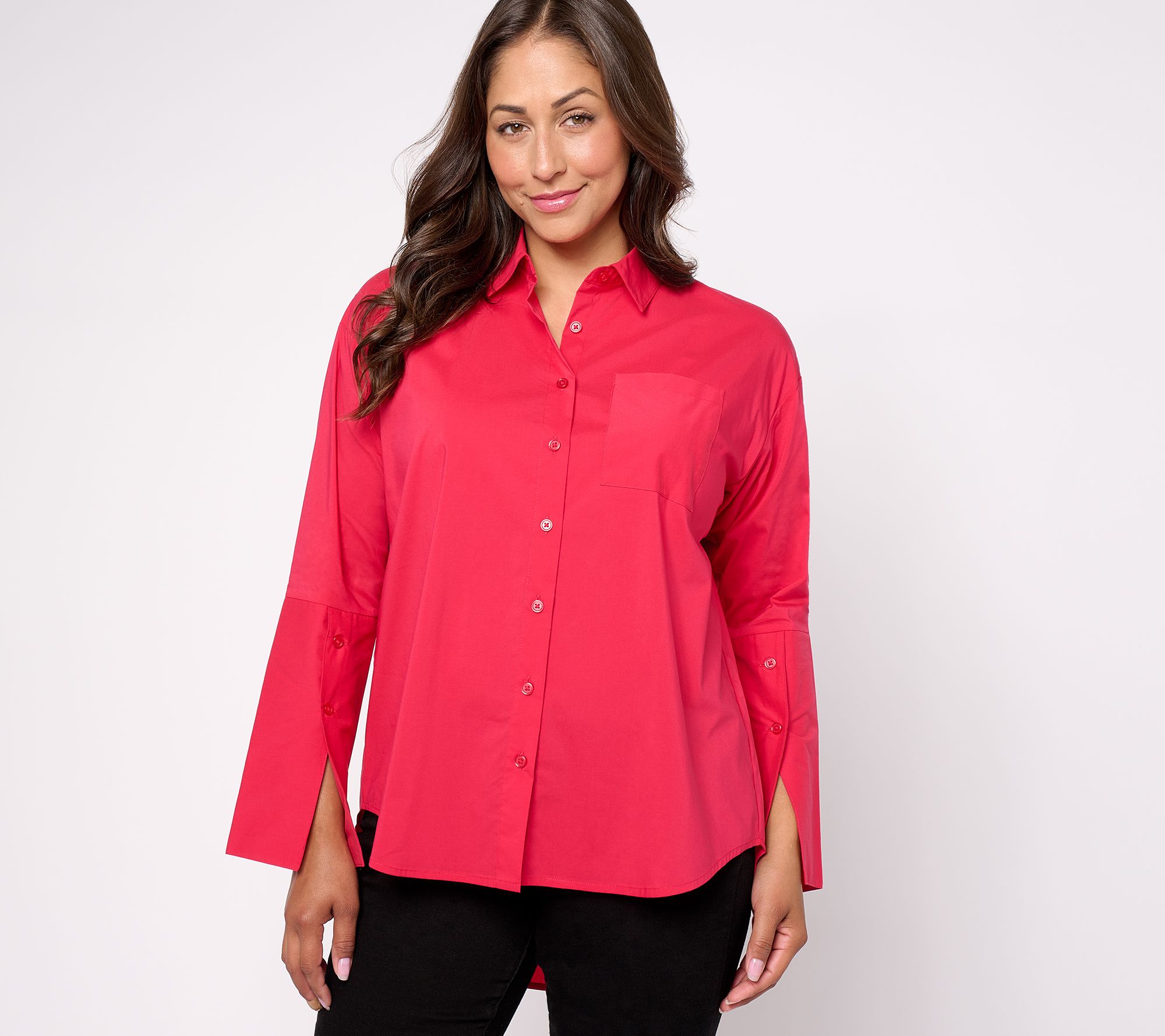 "As Is" Studio Park x Amy Stran Modern Button Front Shirt