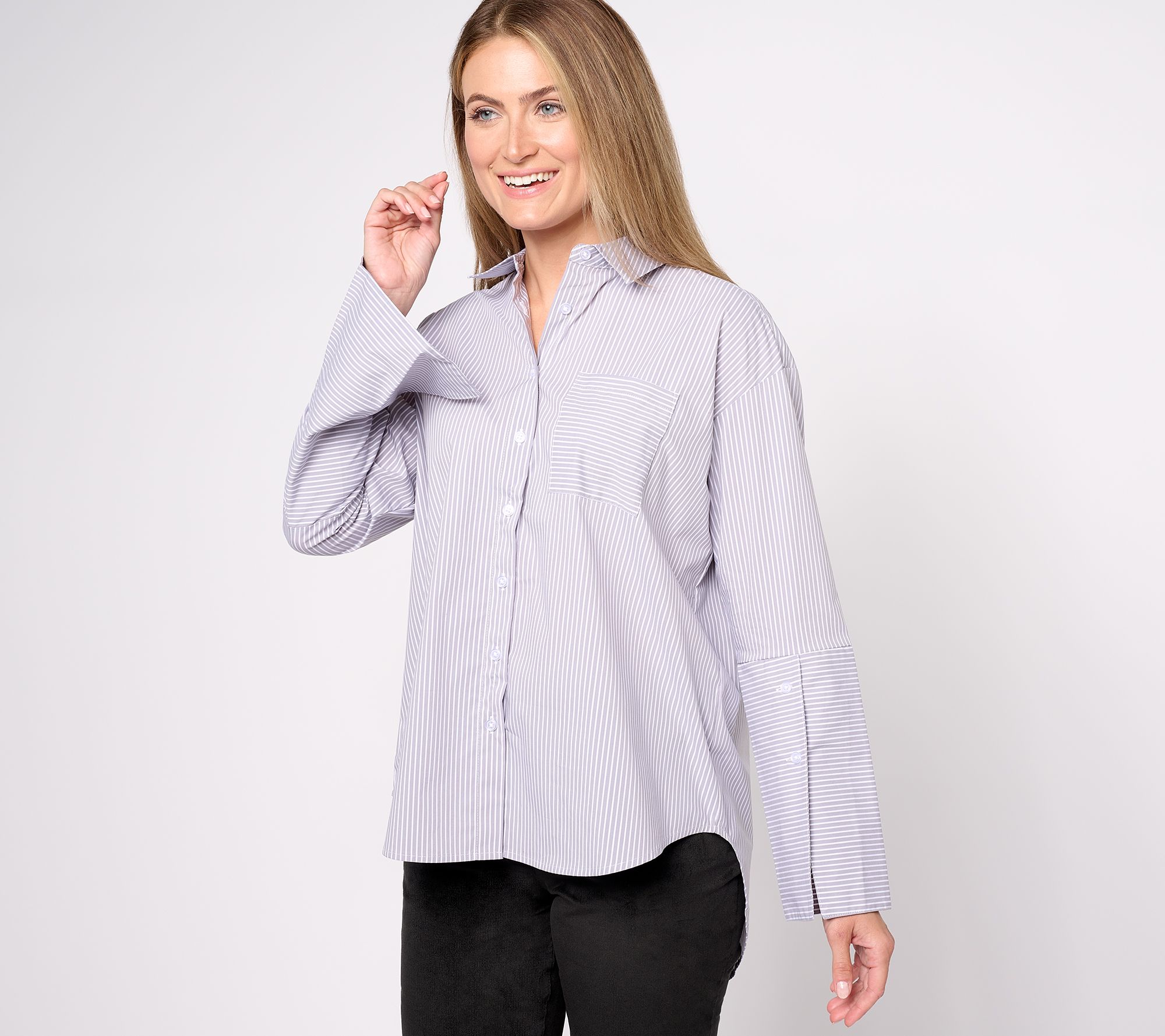 "As Is" Studio Park x Amy Stran Modern Button Front Shirt