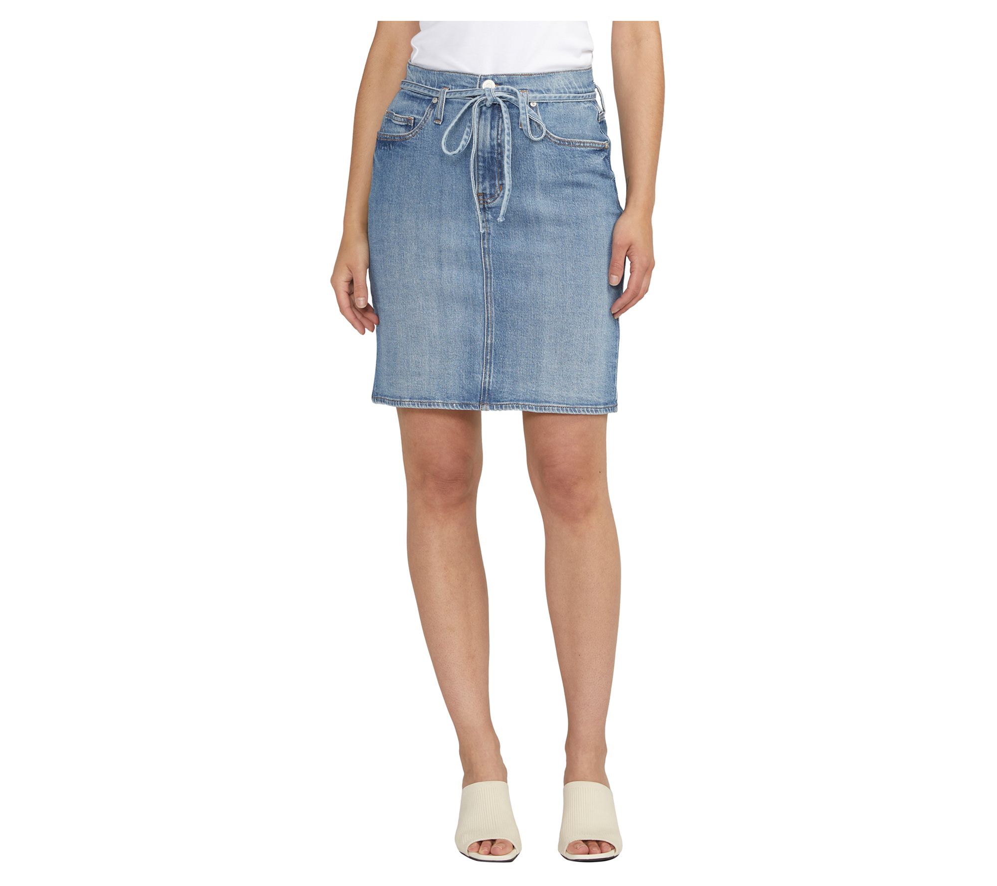 JAG Women's Knee-Length Denim Skirt