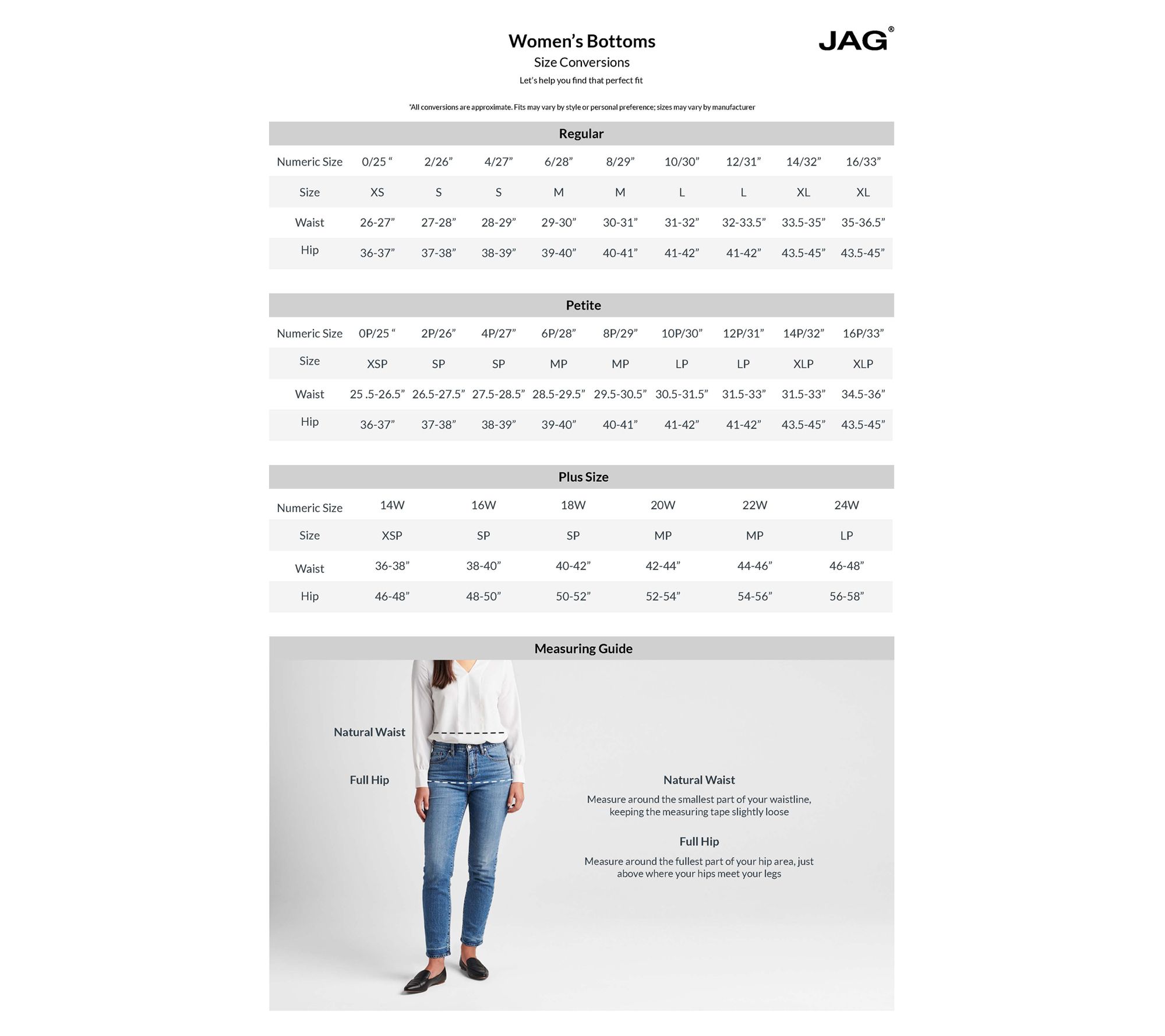 JAG Women's Knee-Length Denim Skirt - QVC.com