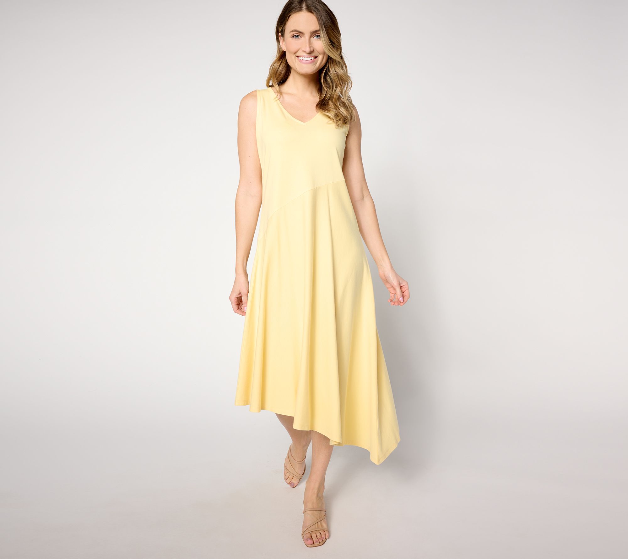 "As Is" BEAUTIFUL by Lawrence Zarian Reg. Asymmetric Hem Maxi Dress