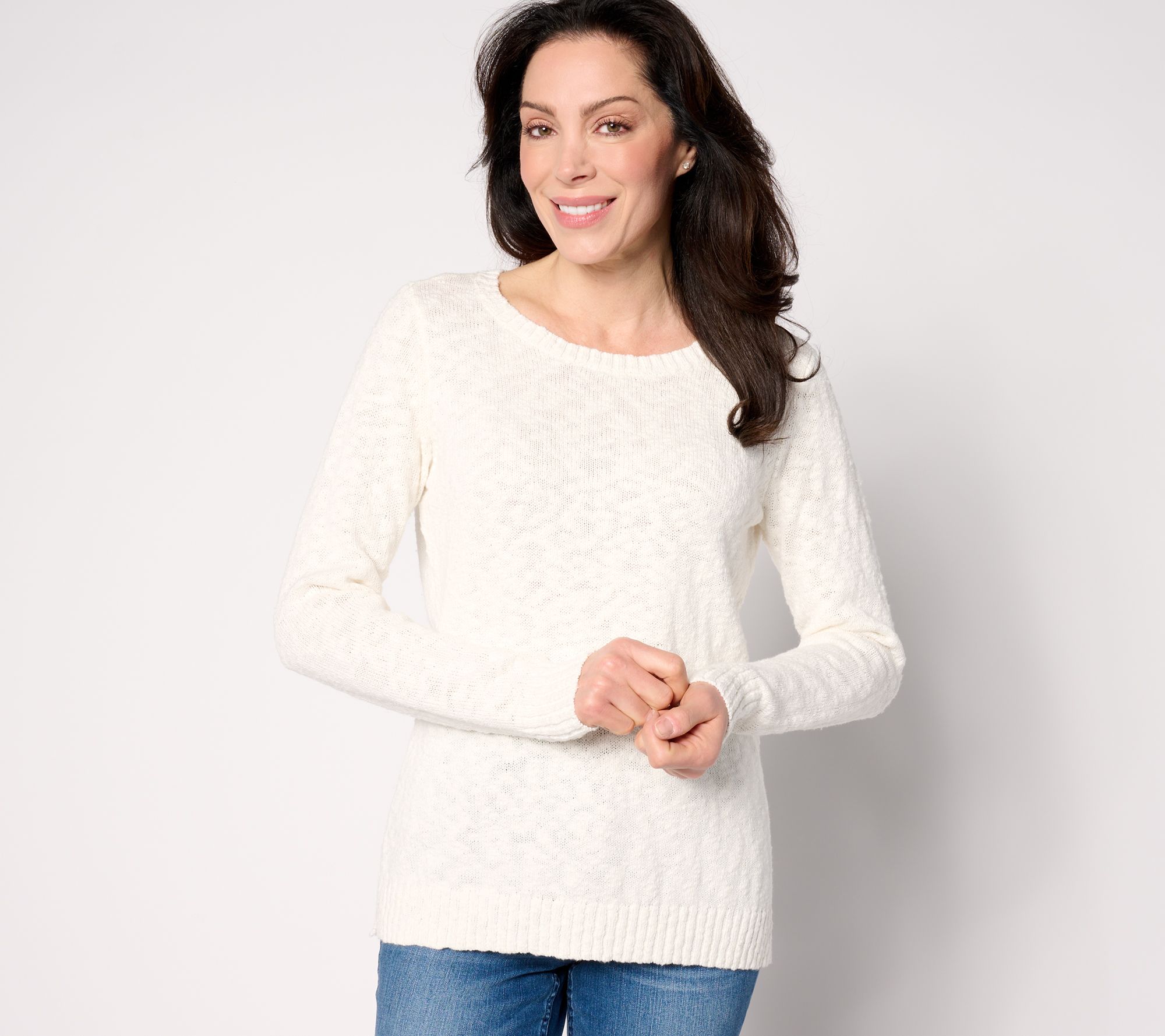 "As Is" Belle Beach by Kim Gravel Crewneck Beach Sweater