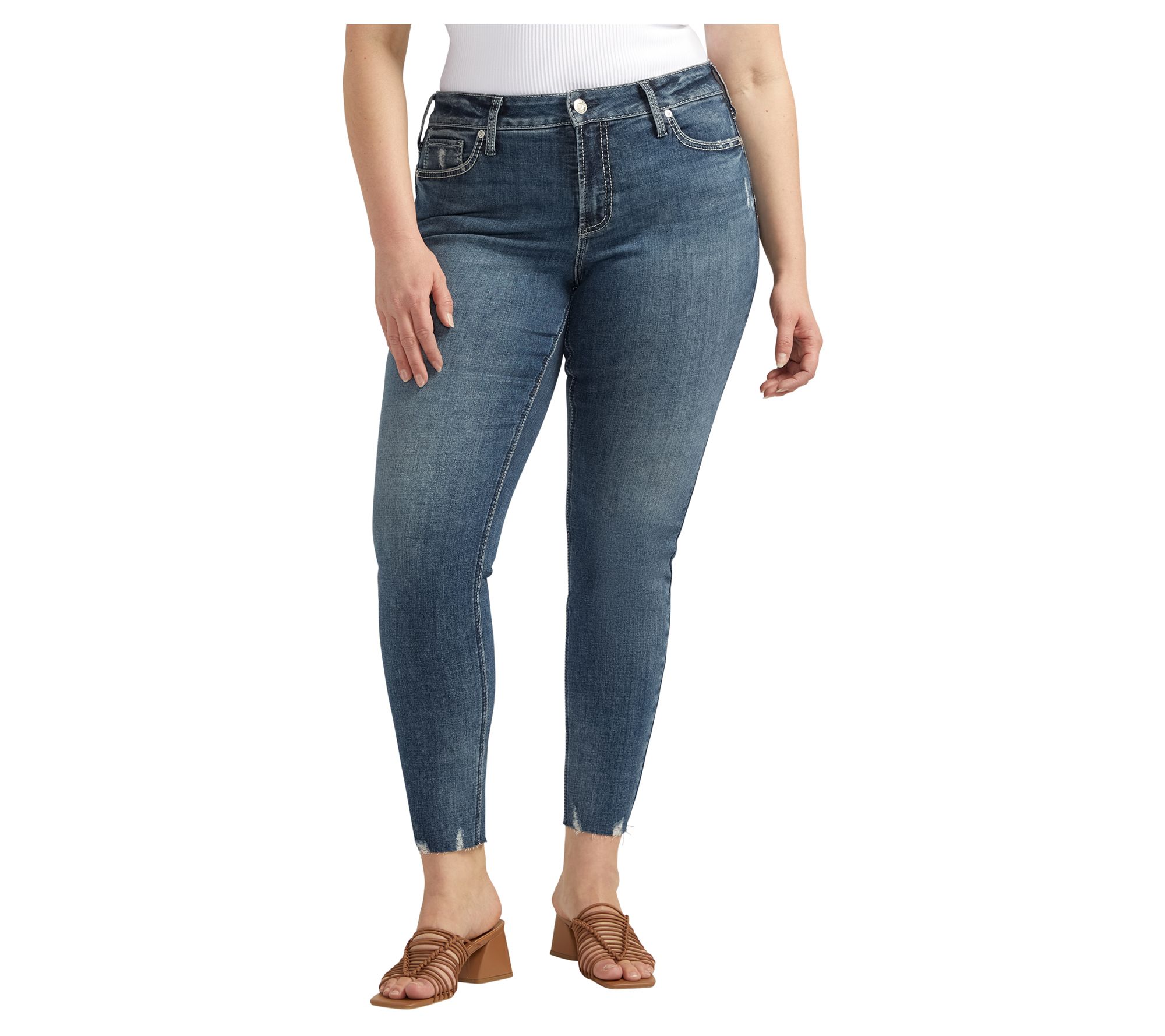 Silver Jeans Co. Suki Mid Rise Skinny Jeans - EAE398