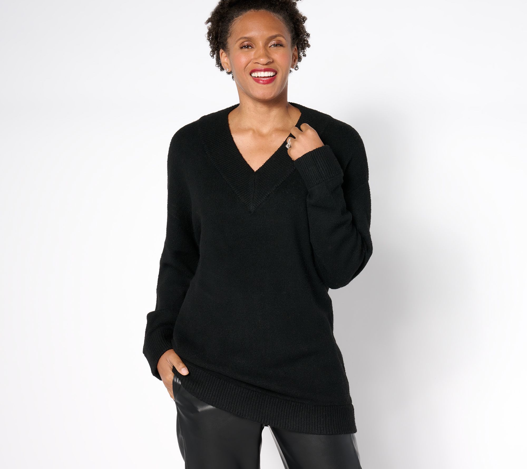 by Stacy London Relaxed V-Neck Sweater