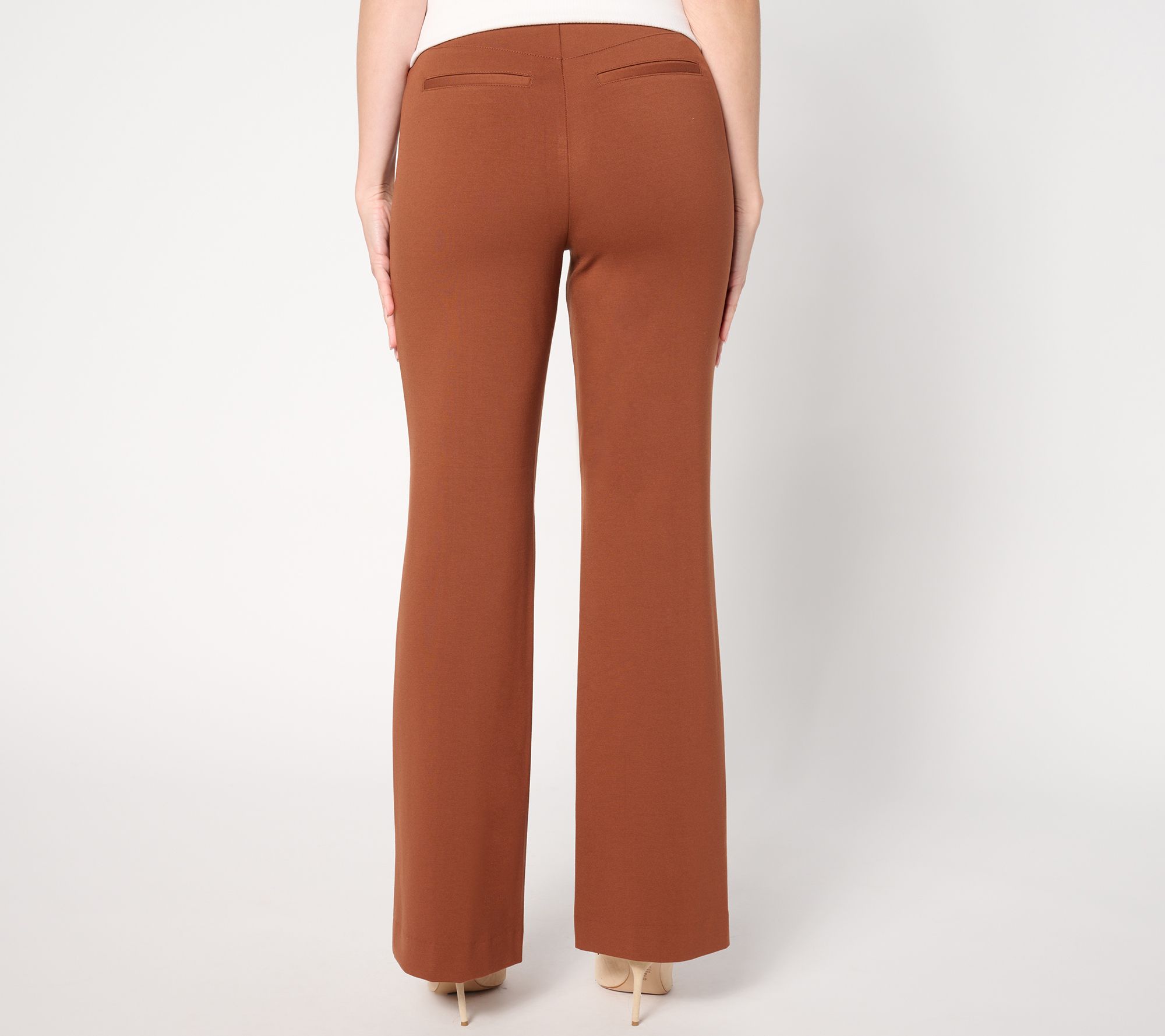 Pantalon Femme Susan Graver - Taille M Régulière - Noir - Coupe Slim En Ponte - Idéal Pour Sorties