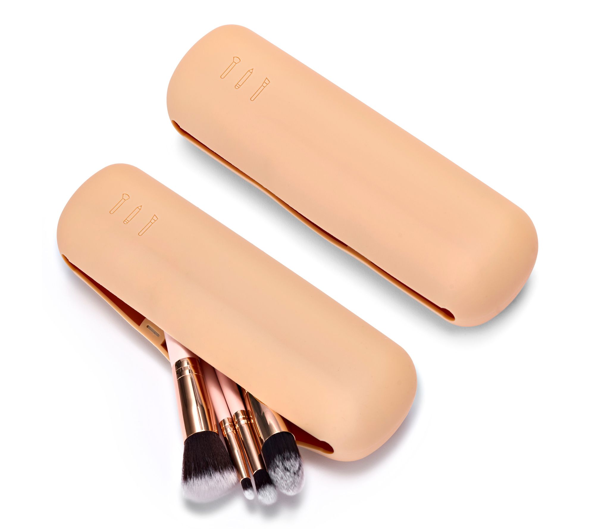 Sorbus Silicone Travel Makeup Brush Holder - 2 Pack
