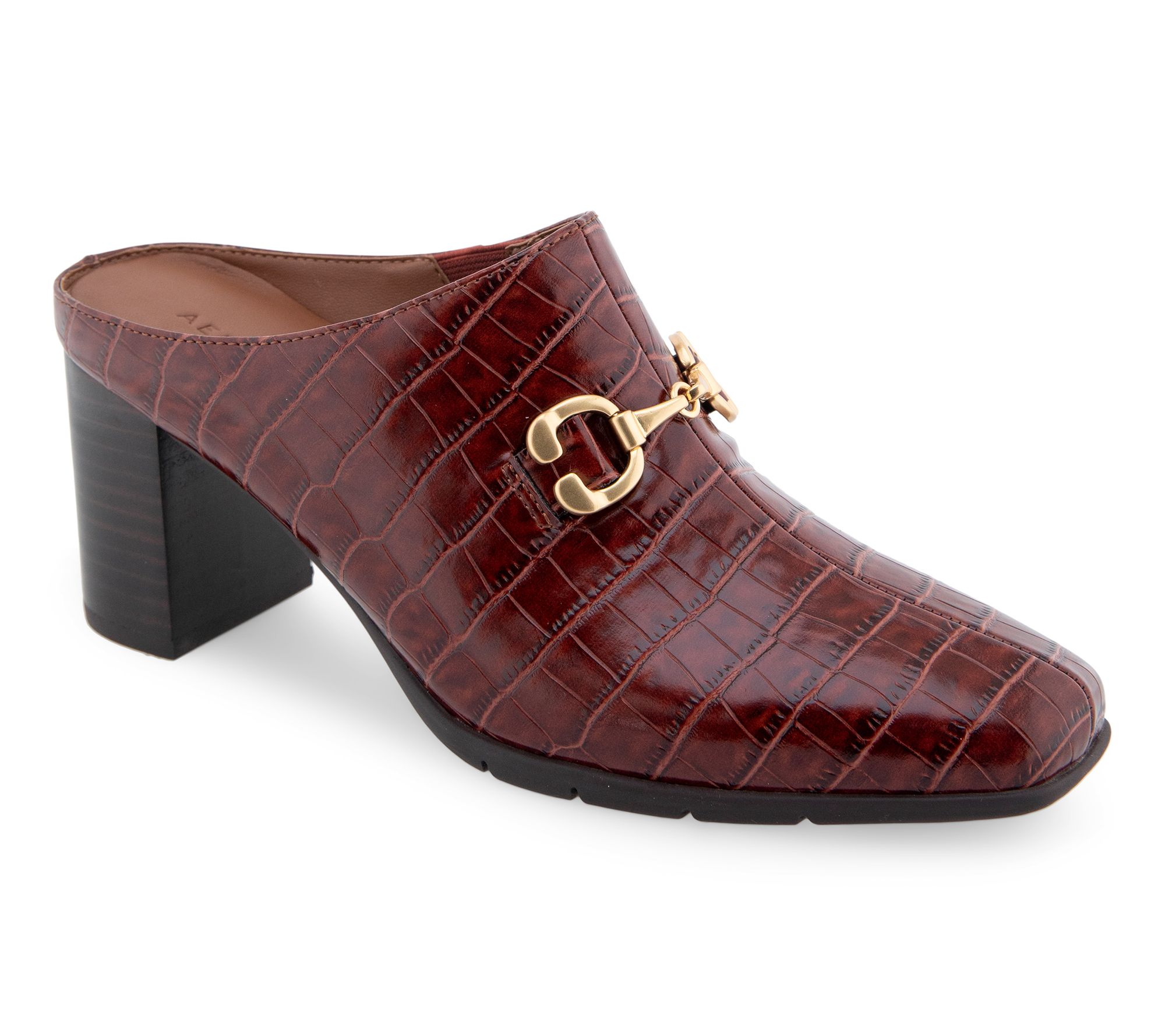 Aerosoles Pointed Toe Slip On Heeled Mule - Mason