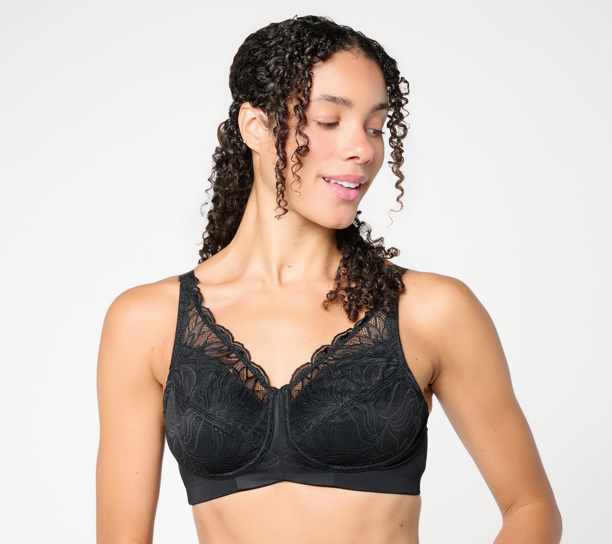 Breezies Luxe Milano Lace Unlined Wirefree Bra