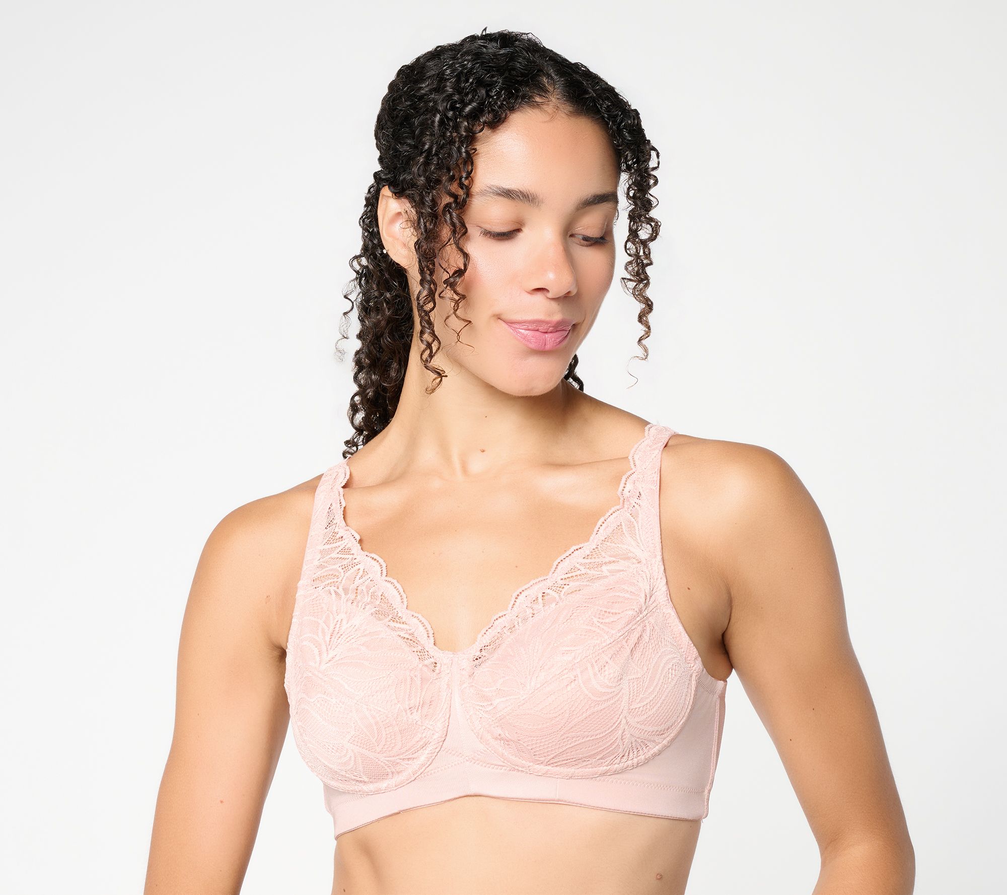 Breezies Luxe Milano Lace Unlined Wirefree Bra