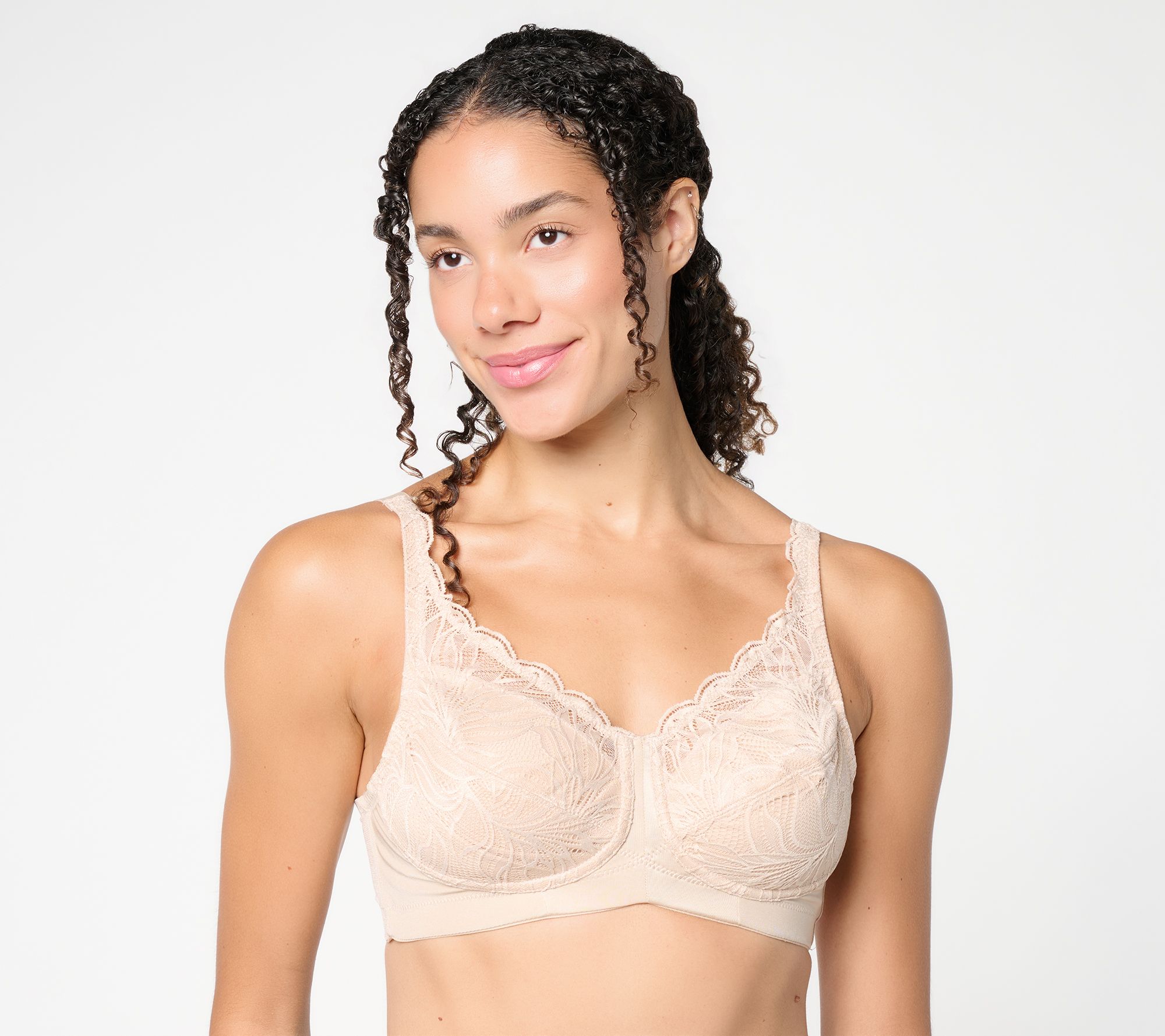 Breezies Luxe Milano Lace Unlined Wirefree Bra