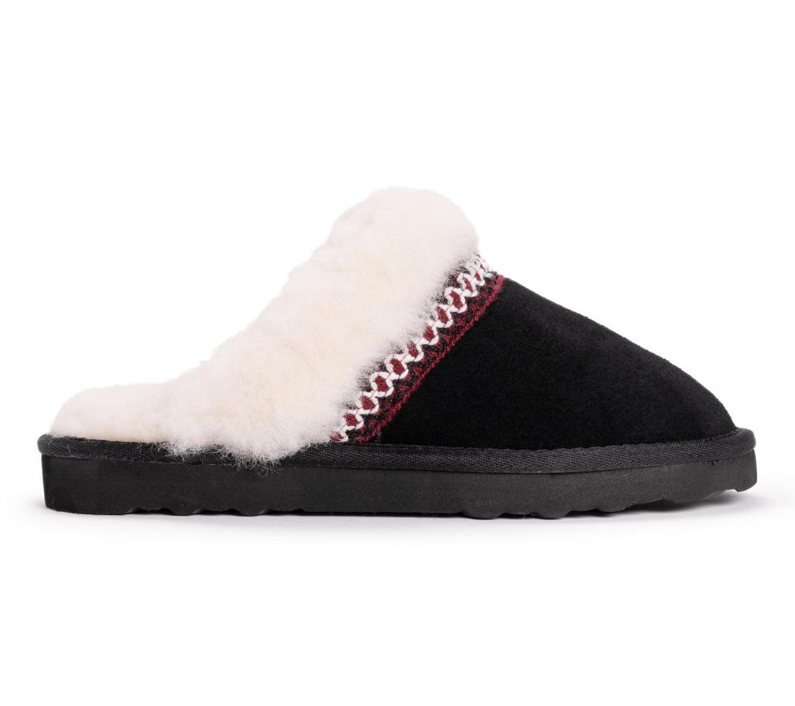 MUK LUKS Women's Dawn Suede Scuff Indoor/Outdoor Clog