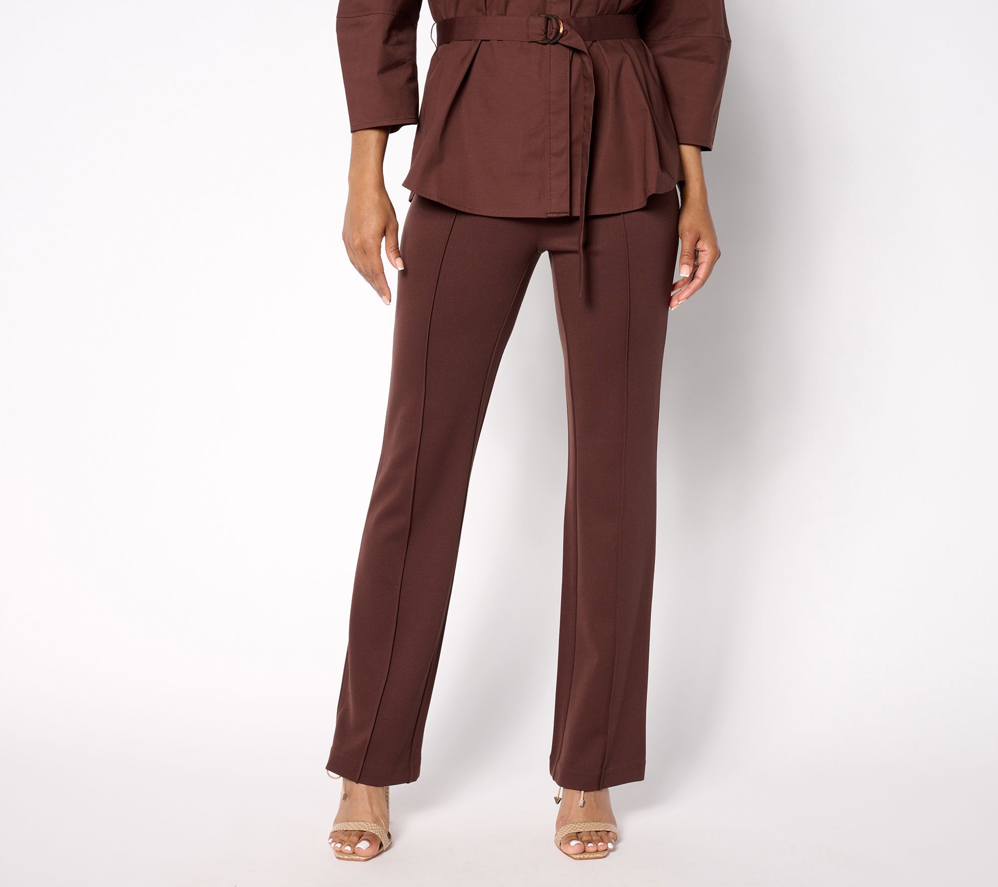 "As Is" BEAUTIFUL by Lawrence Zarian Petite Ponte Pull-On Pant