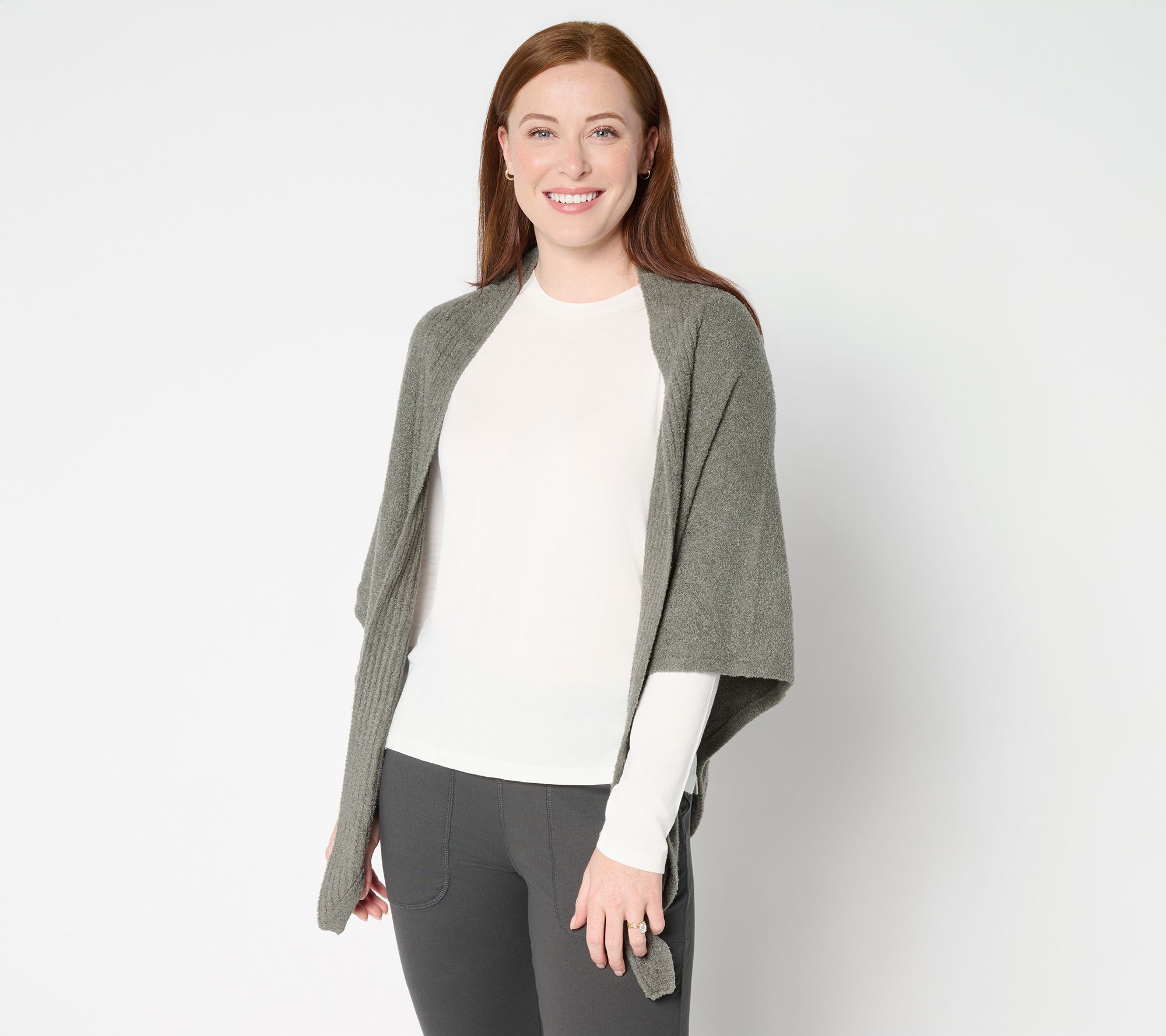 Barefoot Dreams CozyChic Lite Ribbed Collar Wrap