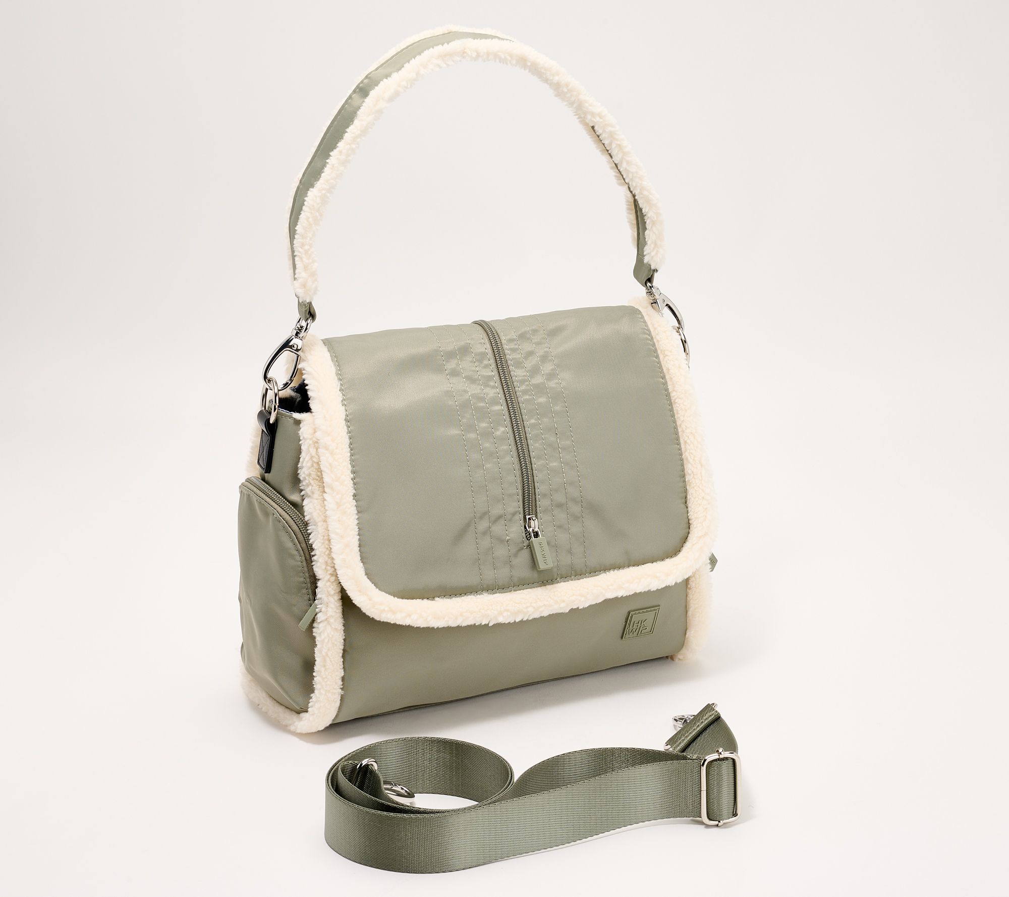 "As Is" IHKWIP The Sherpa Crossbody Satchel with Two Straps