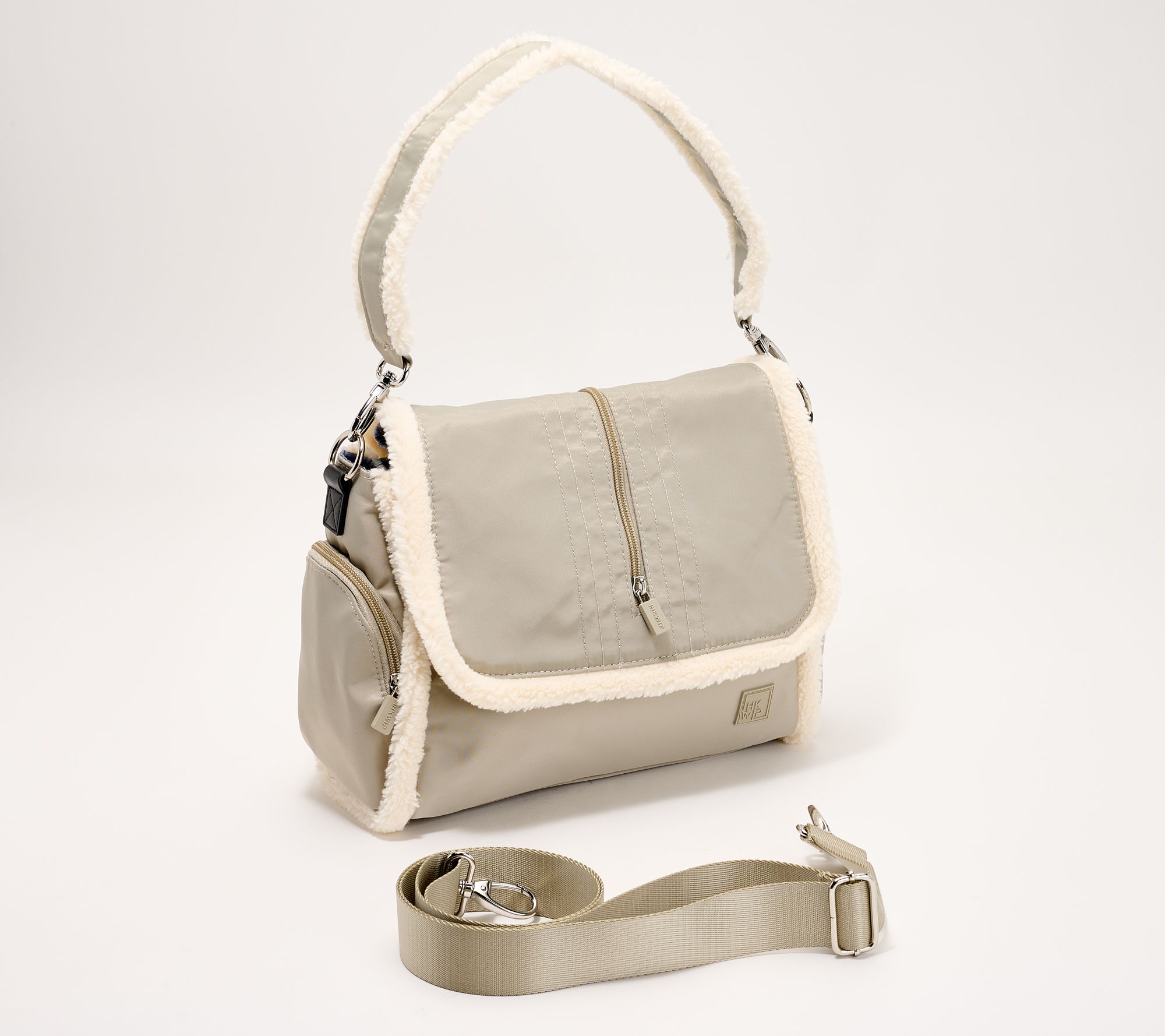 "As Is" IHKWIP The Sherpa Crossbody Satchel with Two Straps