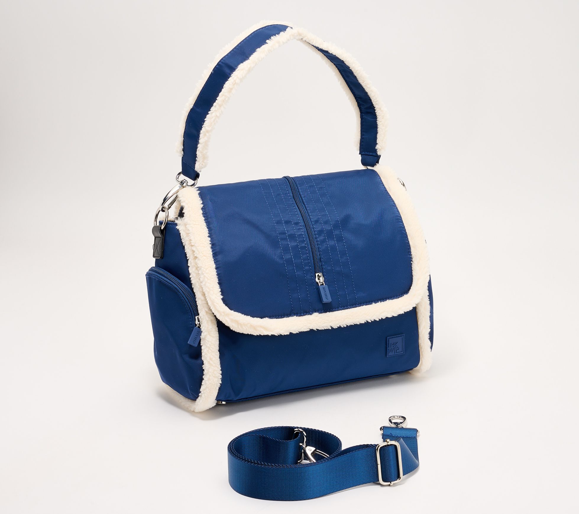 "As Is" IHKWIP The Sherpa Crossbody Satchel with Two Straps