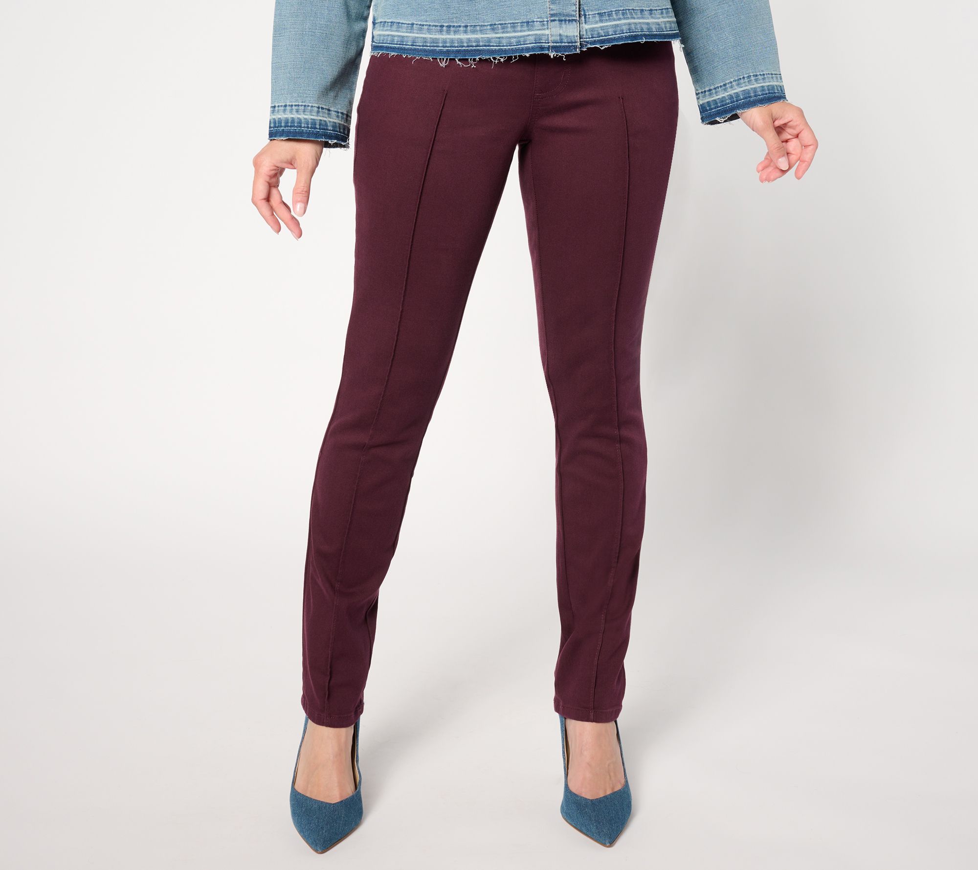 "As Is" Belle by Kim Gravel Tall TripleLuxe Twill Pintuck Perfection Jean