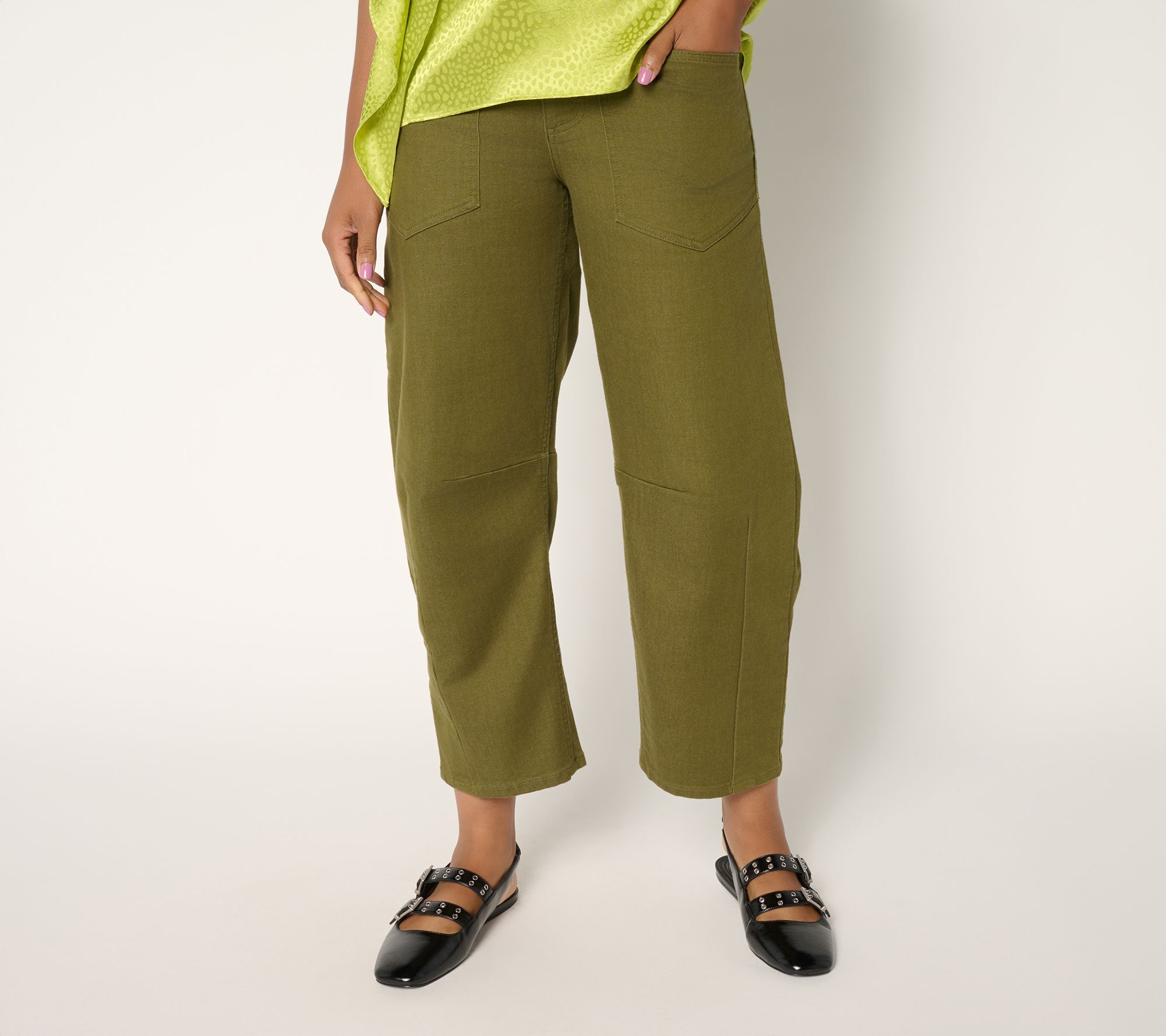 Carla Rockmore Collection Regular Barrel leg Jean- Color