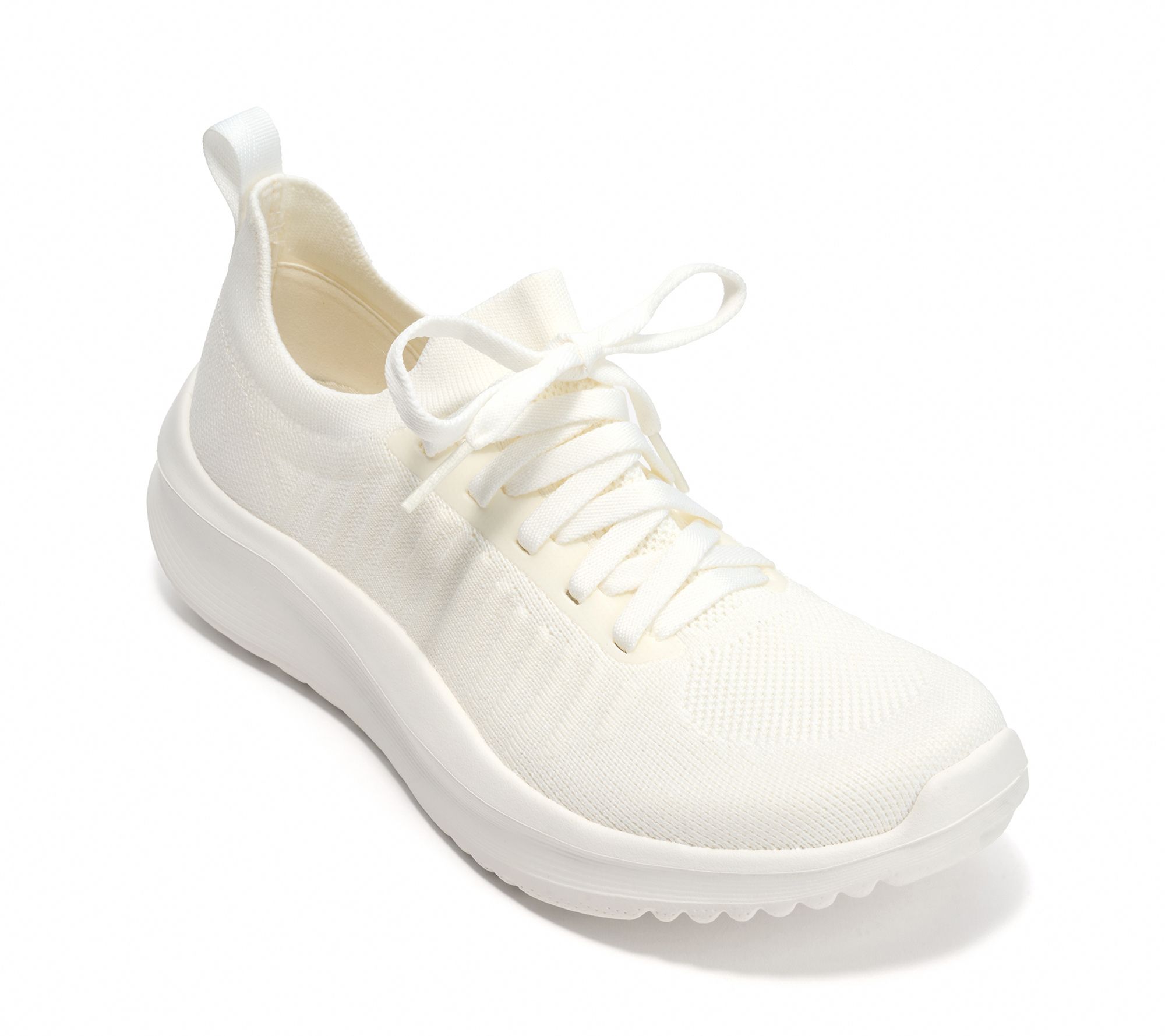 Clarks Cloudsteppers Knit Lace-Up Sneakers -Solevana Lace