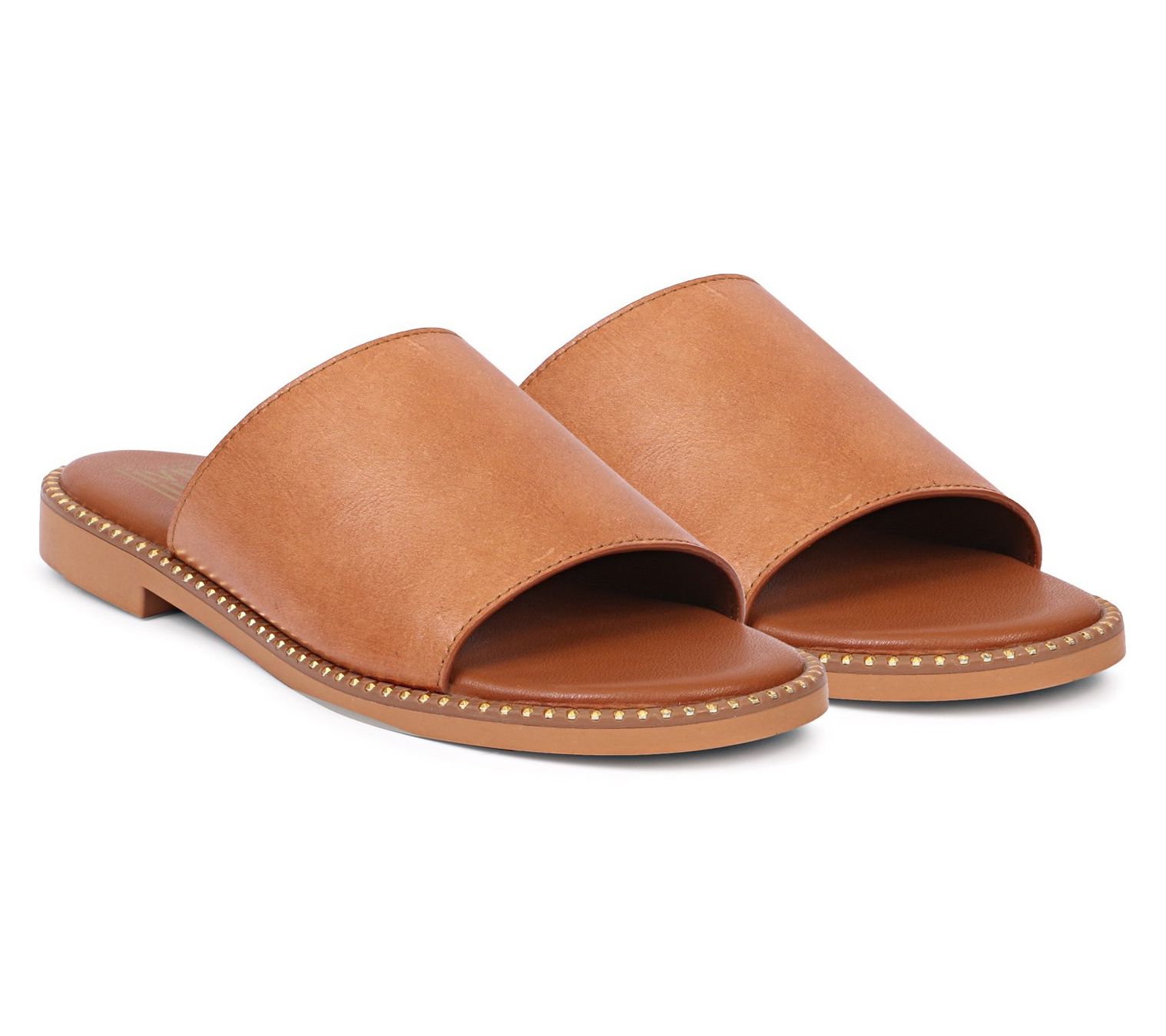 Saint G - Kalina Leather Slide Sandals