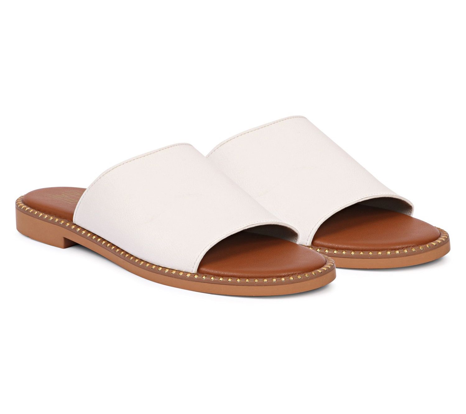 Saint G - Kalina Leather Slide Sandals
