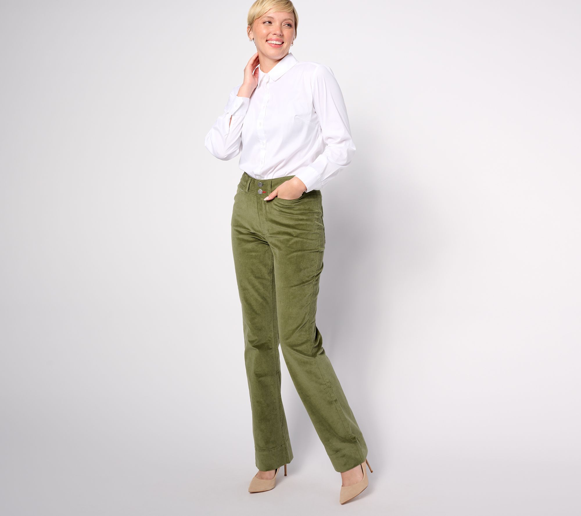 Peace Love World Fine Wale Corduroy Pant - QVC.com