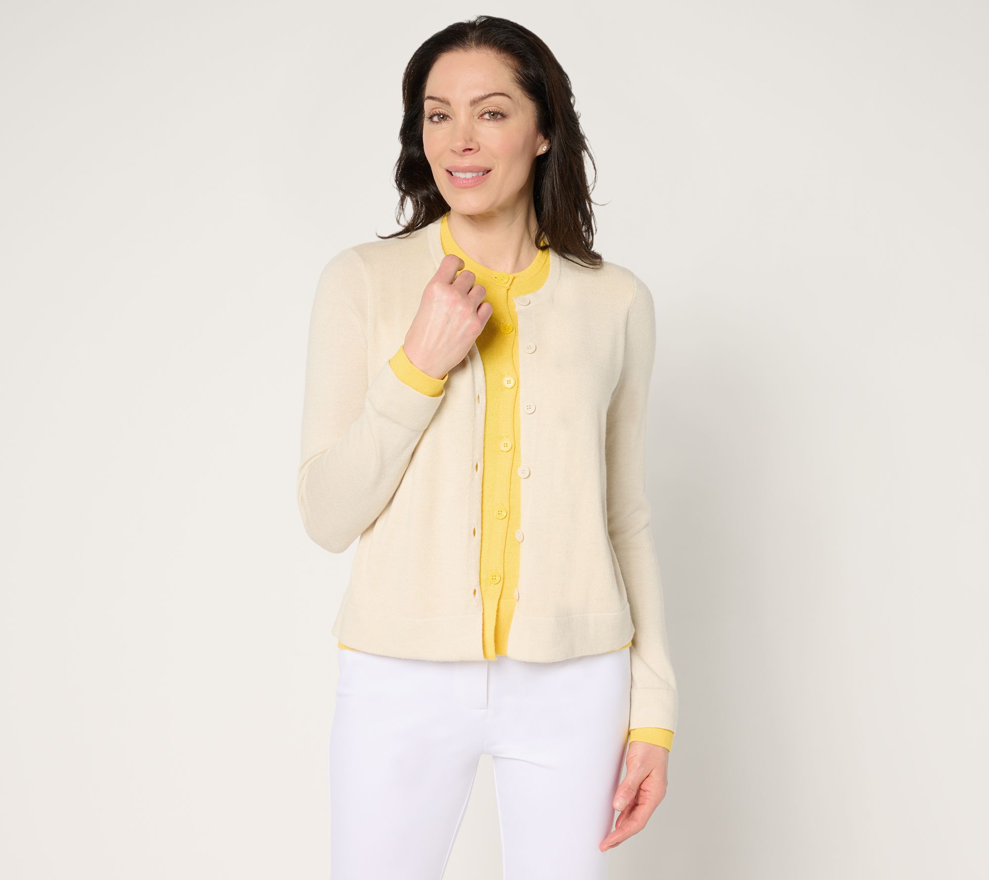 "As Is" by Stacy London Double Layer Illusion Cardigan