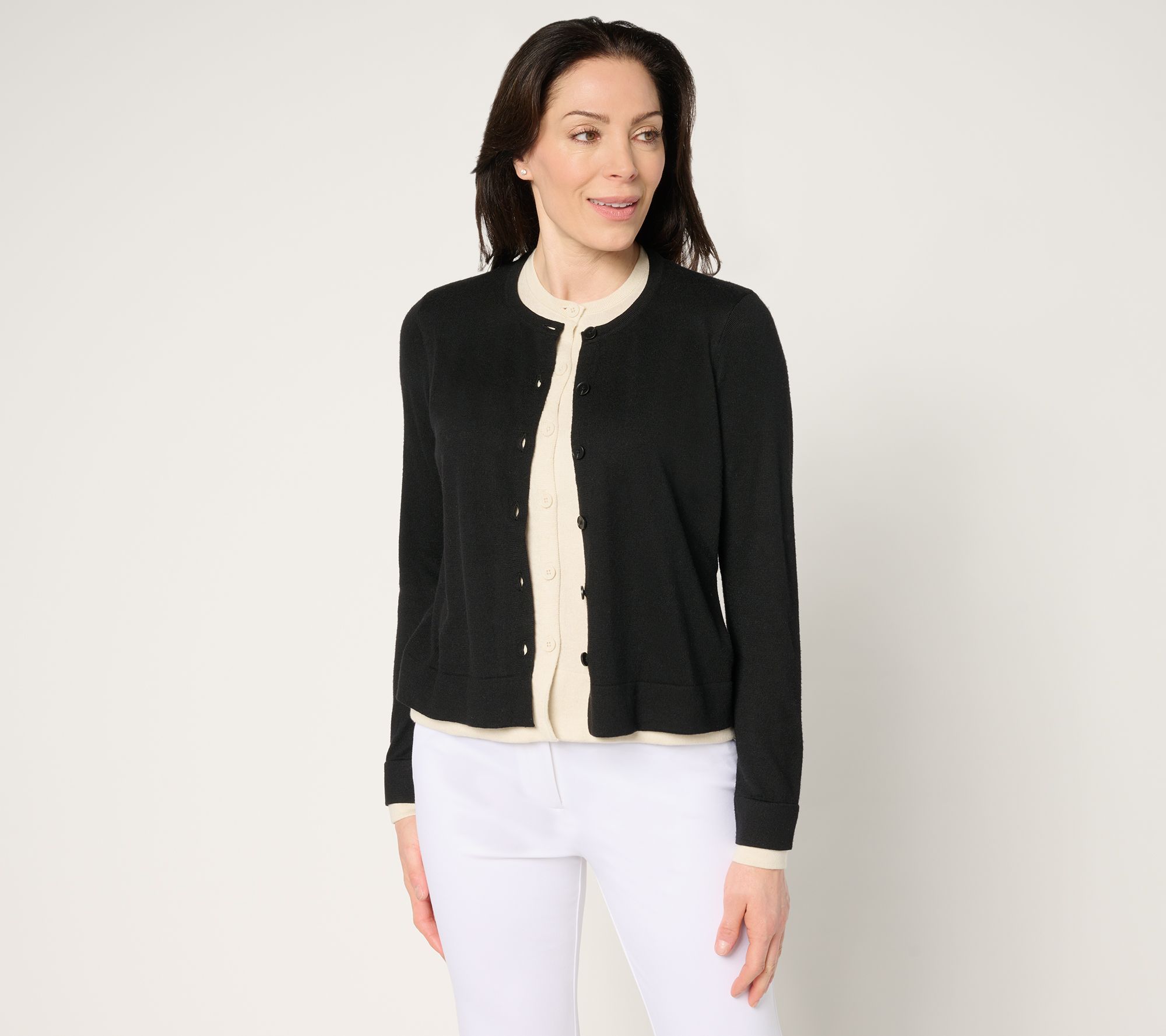 "As Is" by Stacy London Double Layer Illusion Cardigan