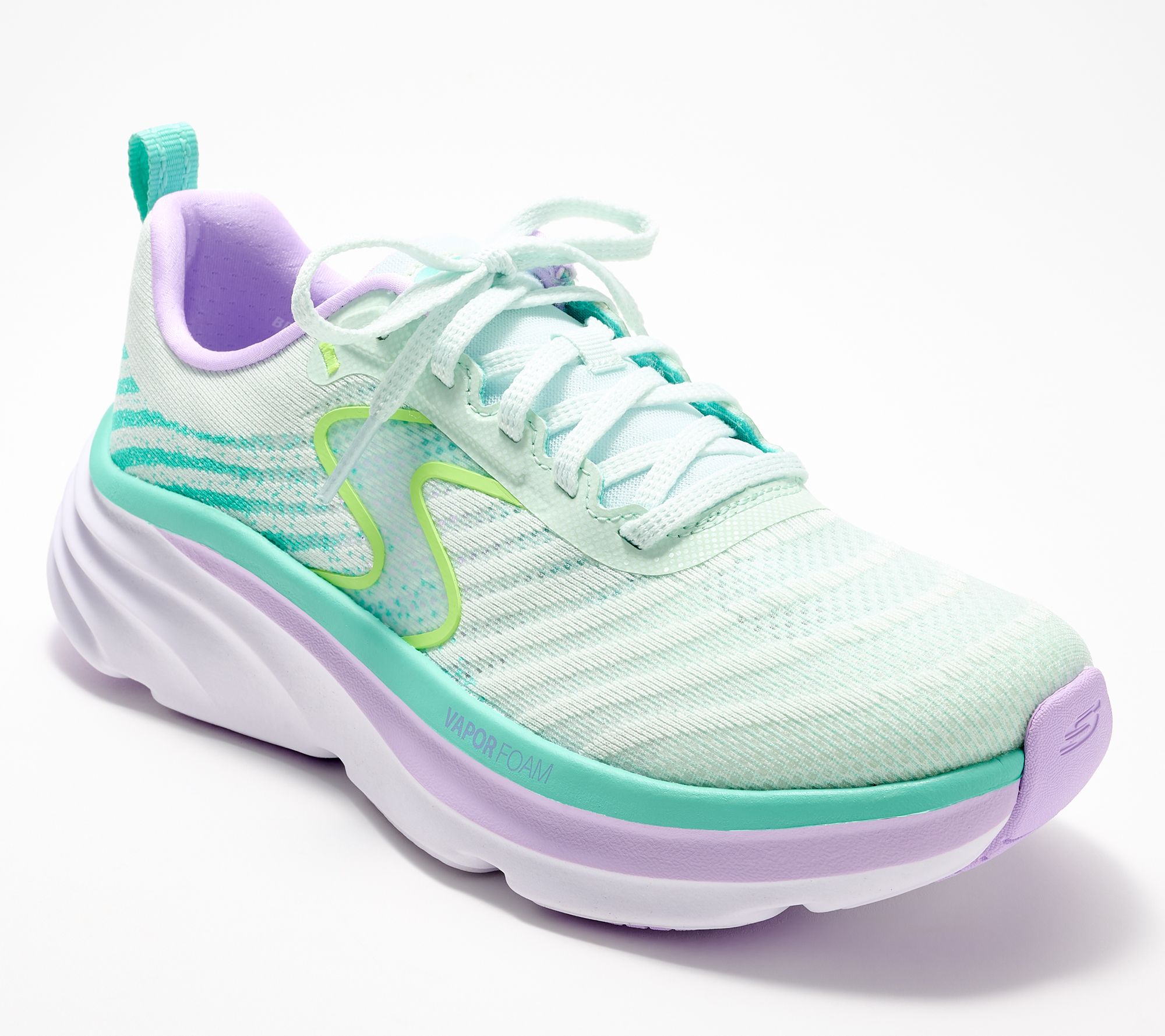 "As Is" Skechers D'Lux Vapor Vegan Washable Mesh Lace Up Sneaker