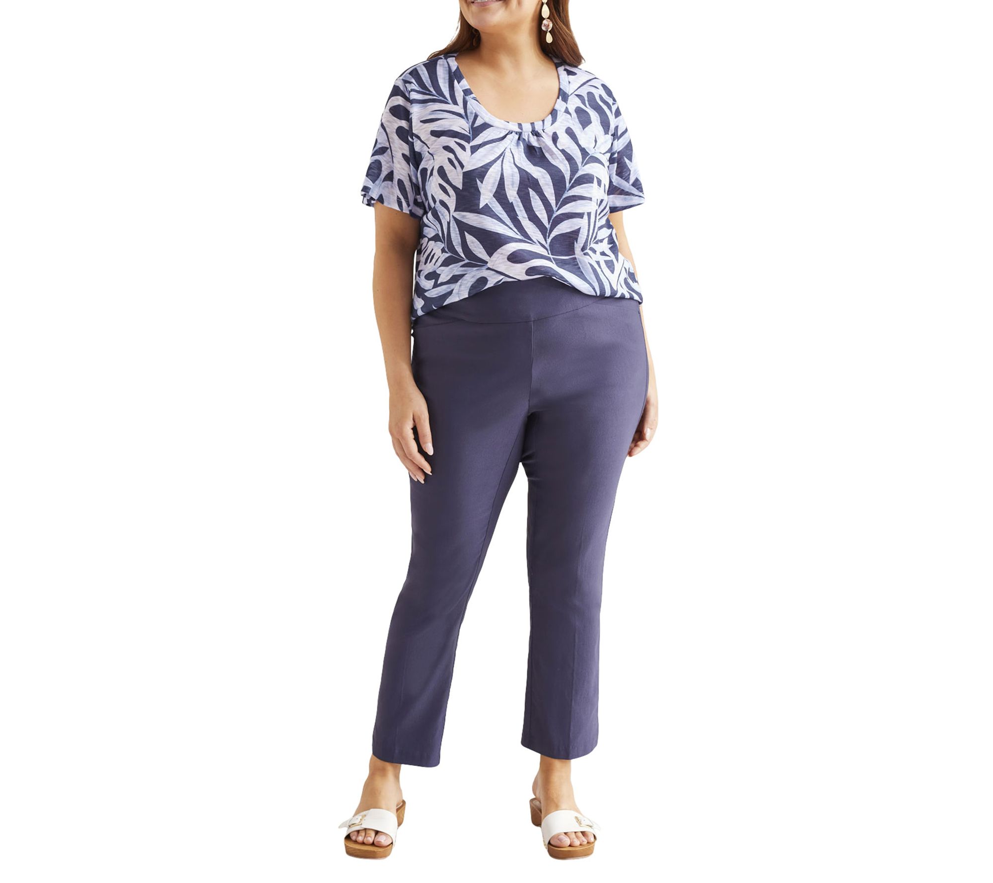 Tribal Flatten-It Pull-On Ankle Pant