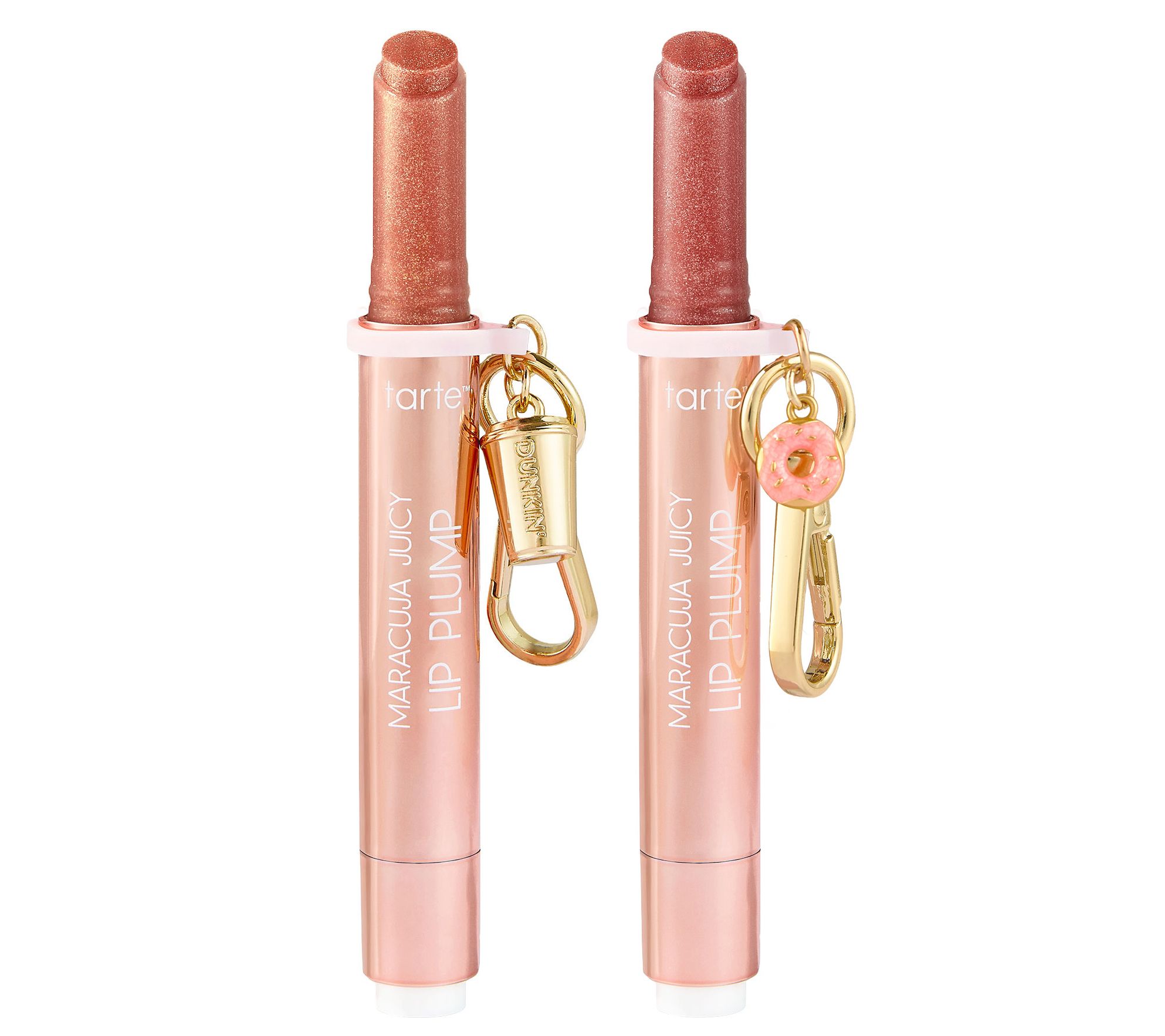 tarte x Dunkin maracuja juicy lip plum duo with charms