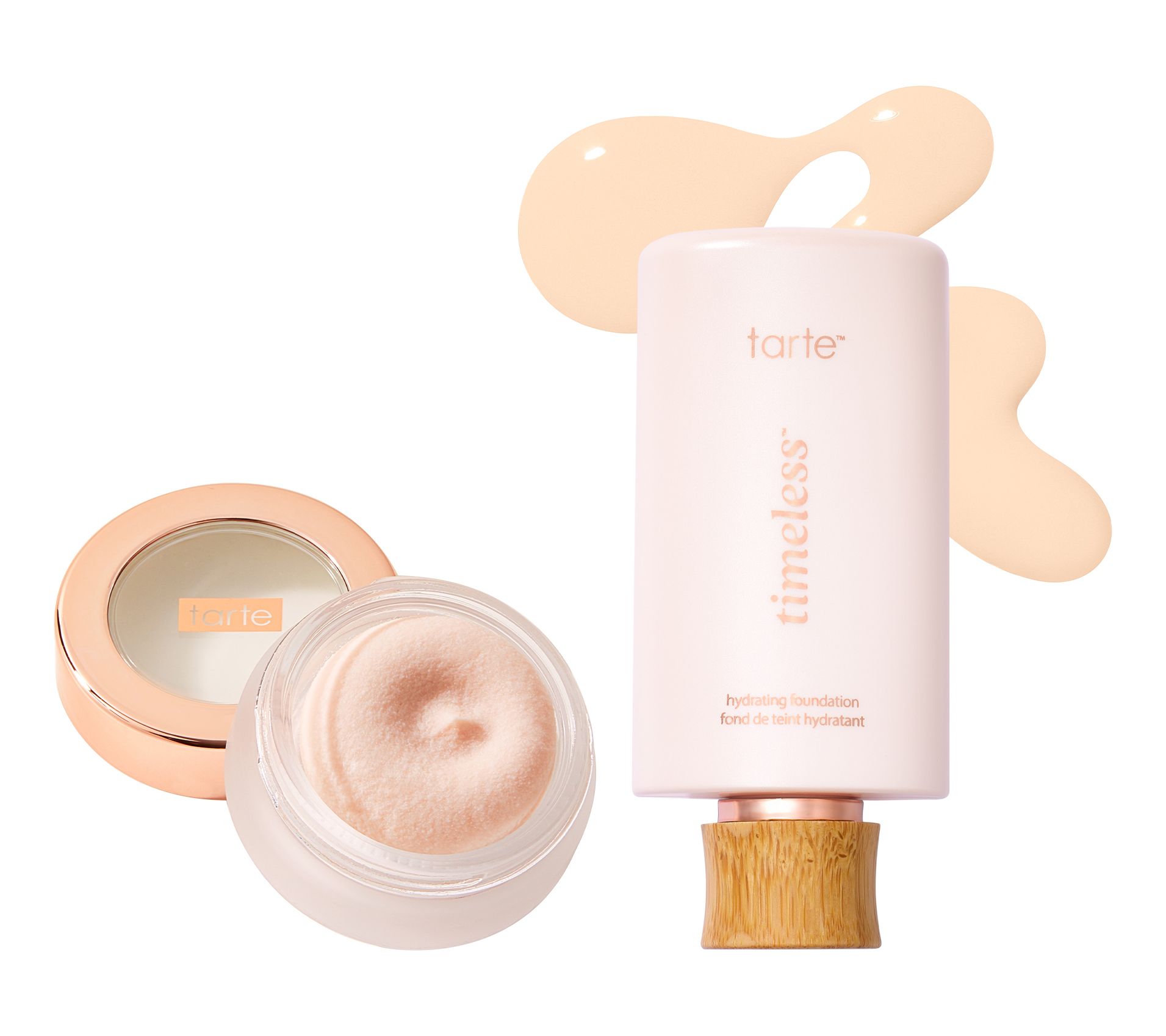 tarte timeless primer & hydrating foundation duo