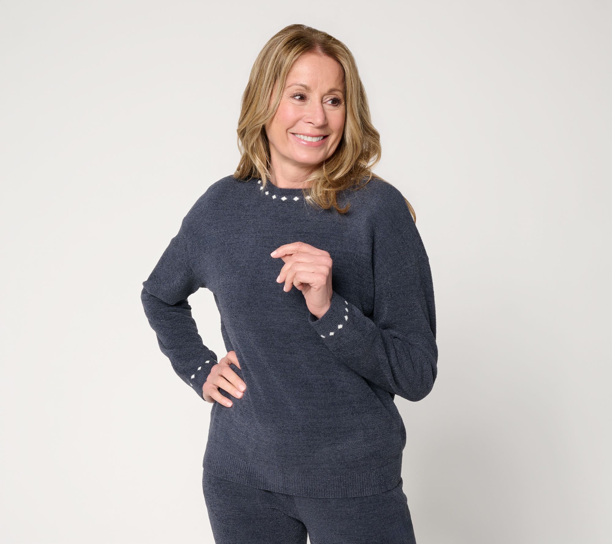 Barefoot Dreams CozyChic Ultra Lite Mini Diamond Crewneck