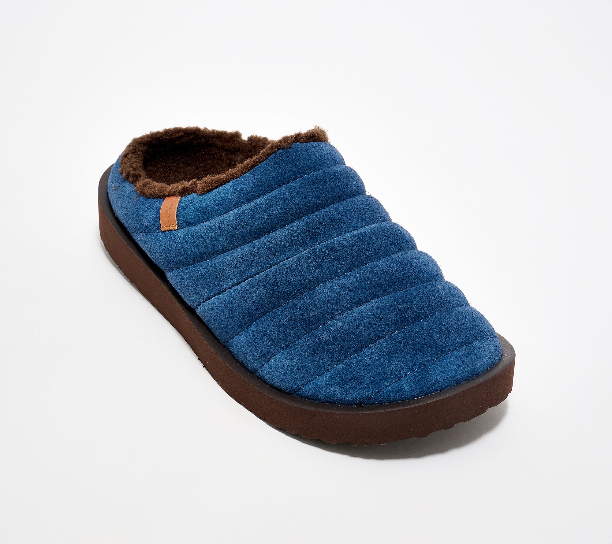Revitalign Orthotic Quilted Suede Slippers - Aspen Valley