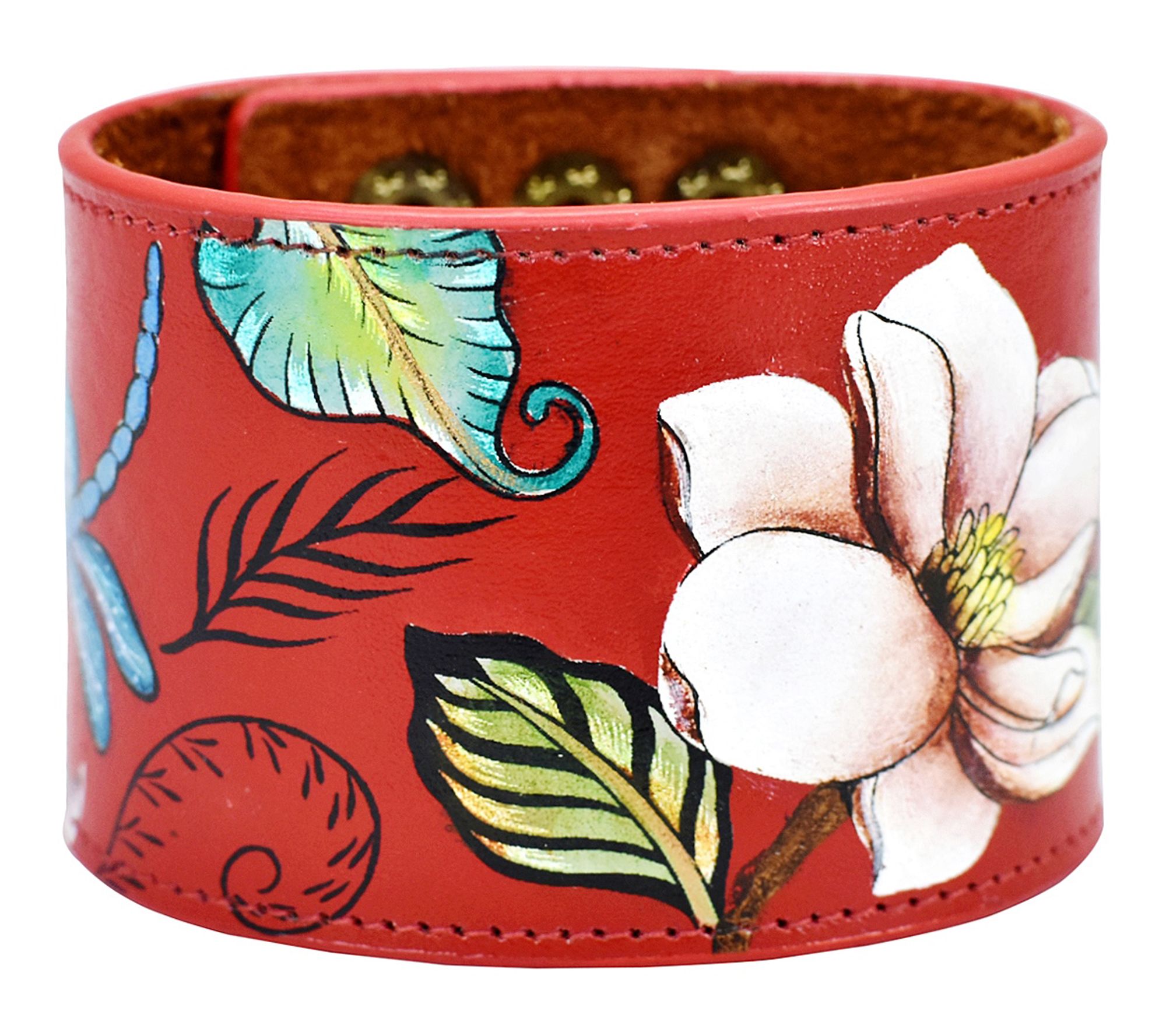 Anuschka Painted Leather Cuff