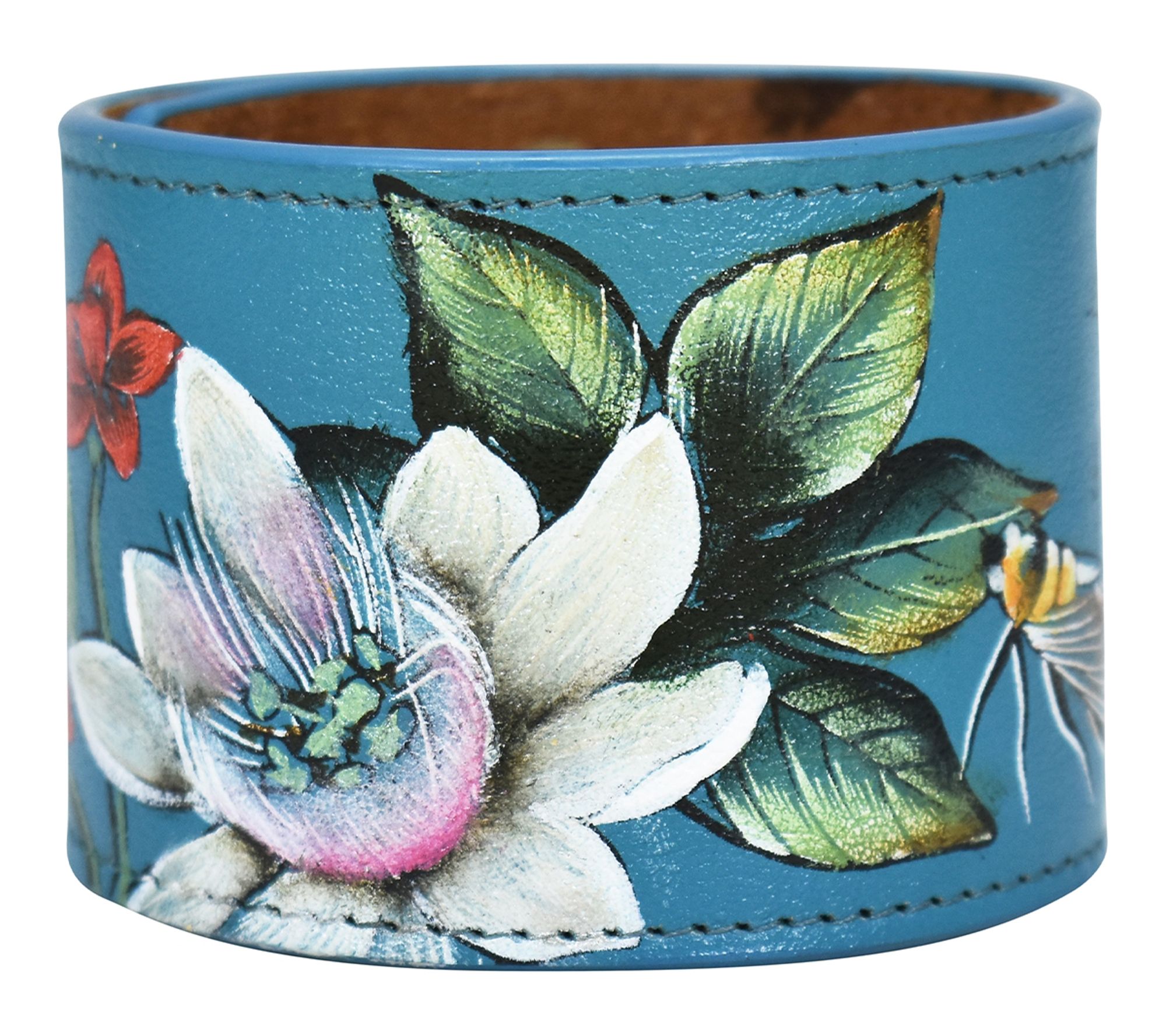 Anuschka Painted Leather Cuff