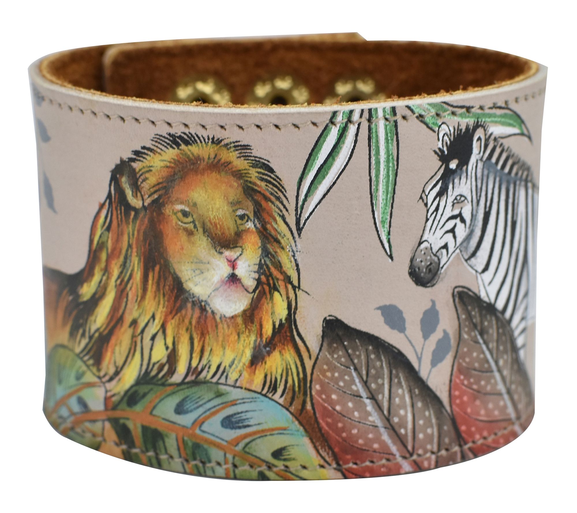Anuschka Painted Leather Cuff