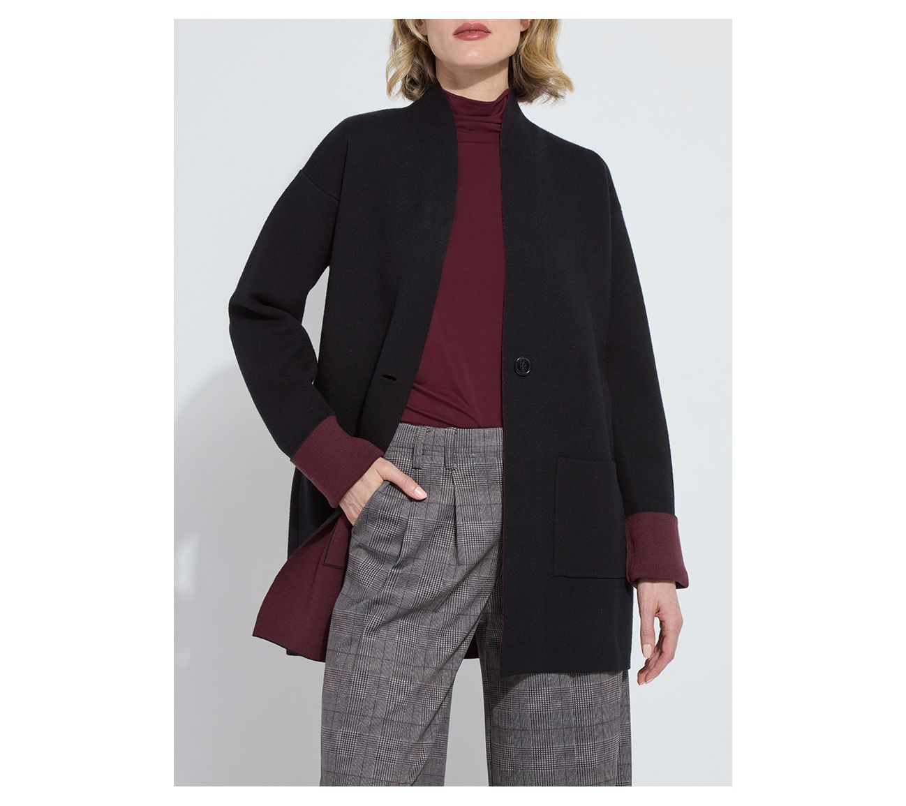 Lysse New York Nicolette Double Face Knit Cardigan