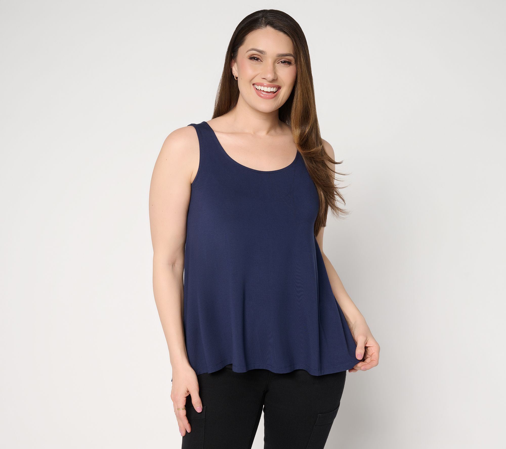 Attitudes by Renee Knit High-Low Sleeveless Top