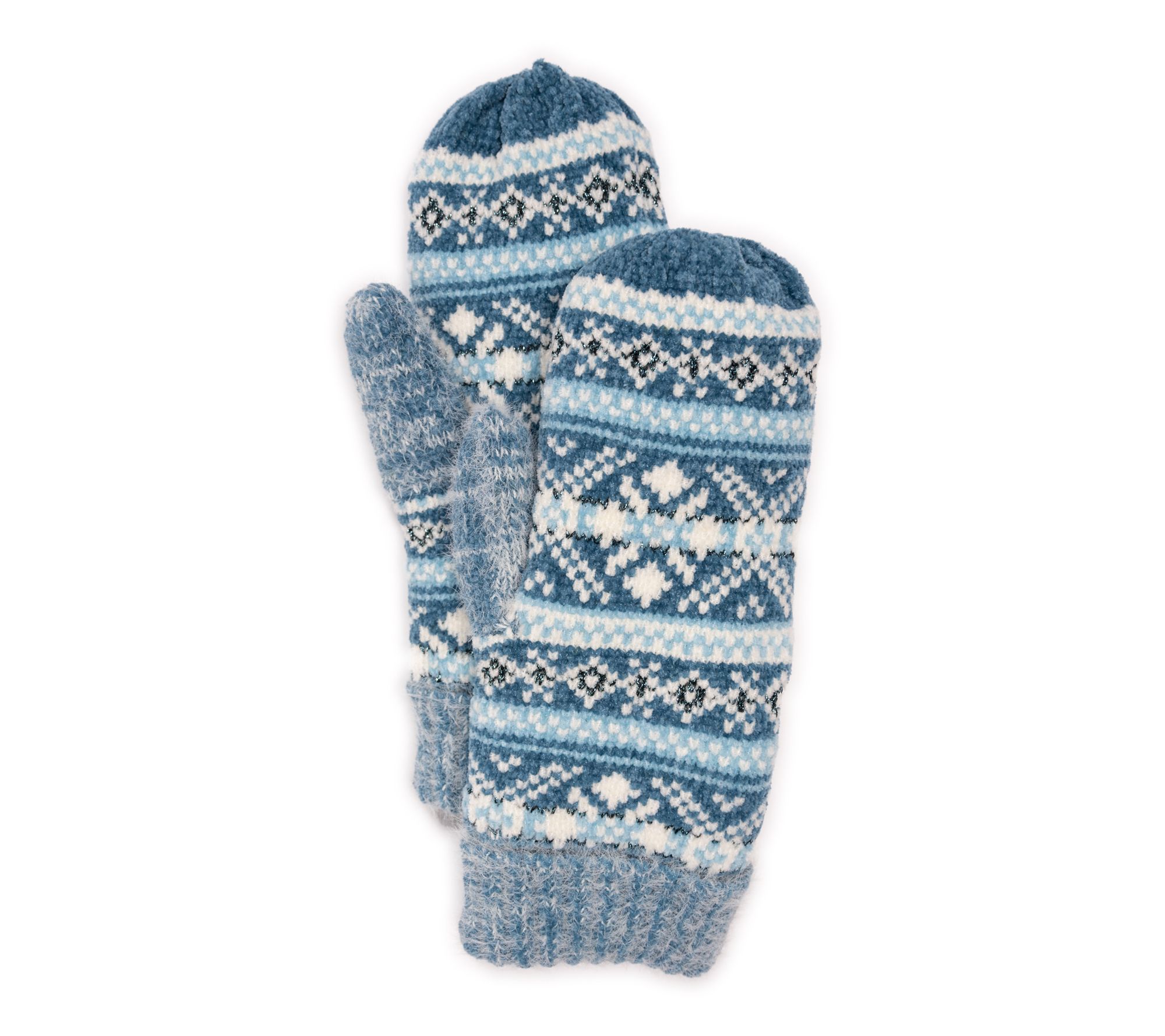MUK LUKS Women's Oh So Cozy! Chenille Eyelash Knit Mittens