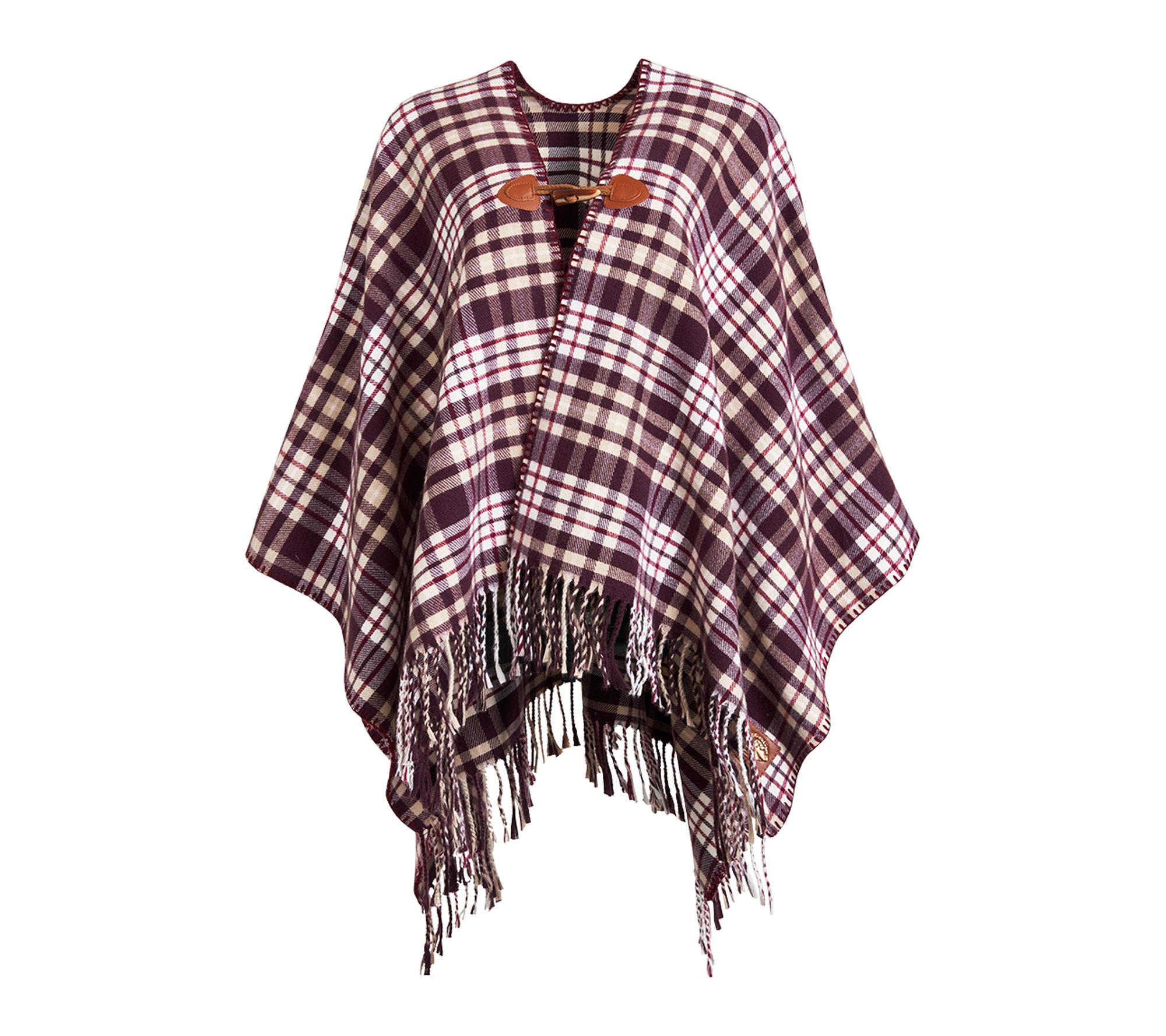 Fable England Window Pane Check Cape